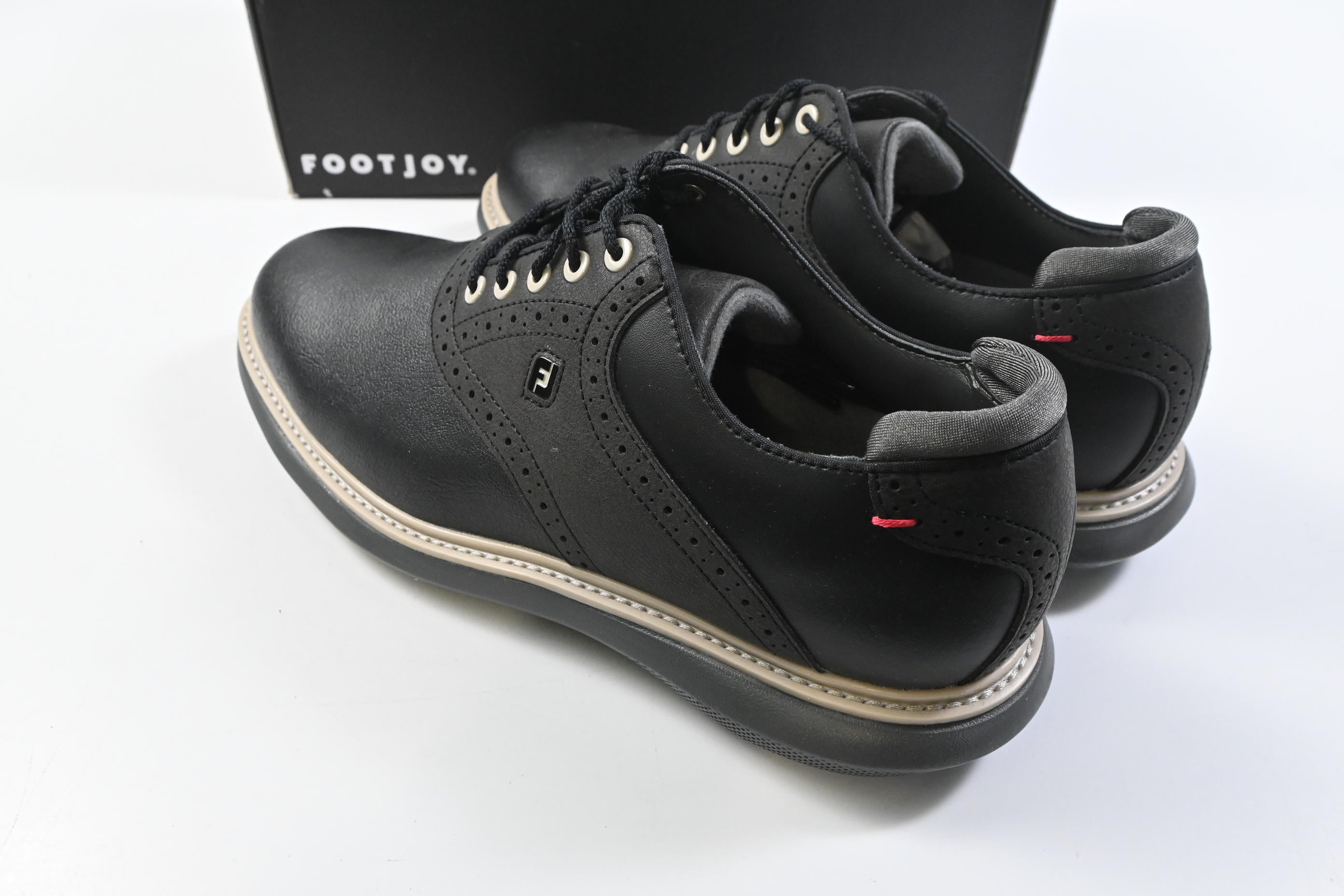 FootJoy Traditions Golf Shoes / Size UK 7.5 / Black, Grey