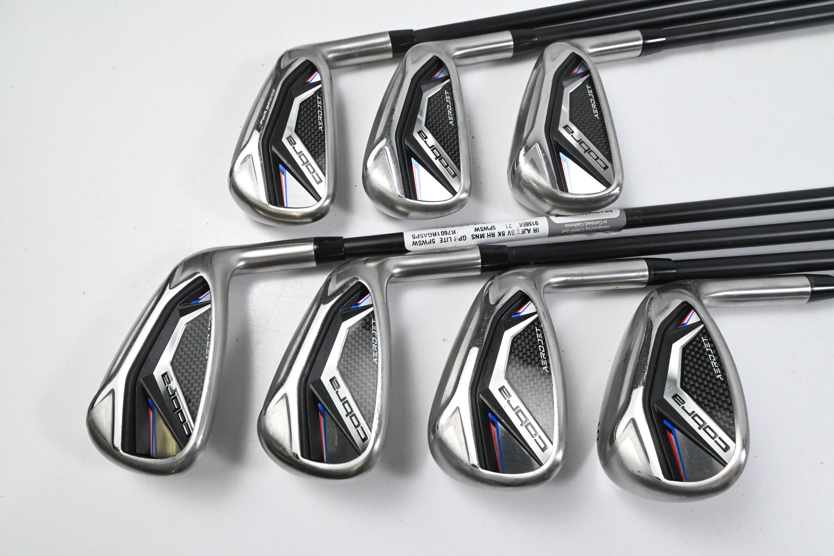 Cobra Aerojet Irons / 5-PW+SW / Senior Flex KBS PGI 65 Shafts