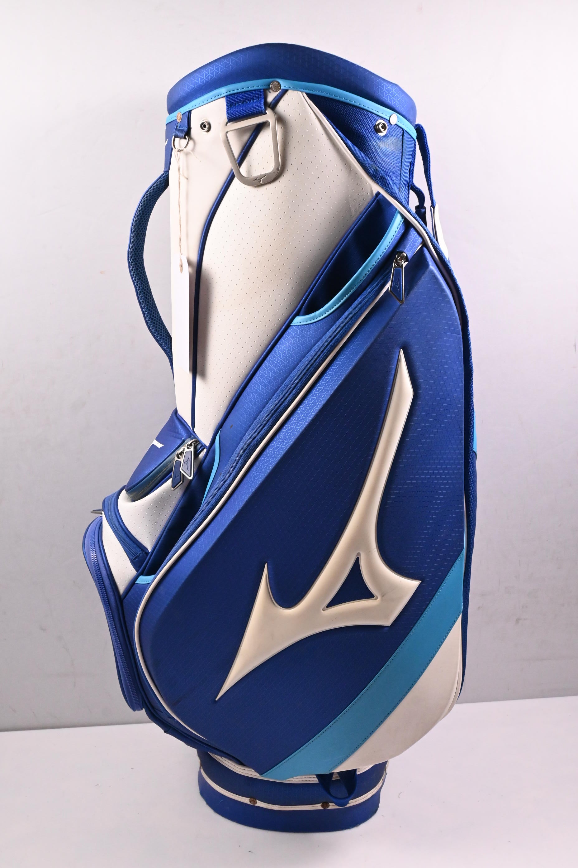 Mizuno Staff Cart Bag / 5-Way Divider / White, Blue