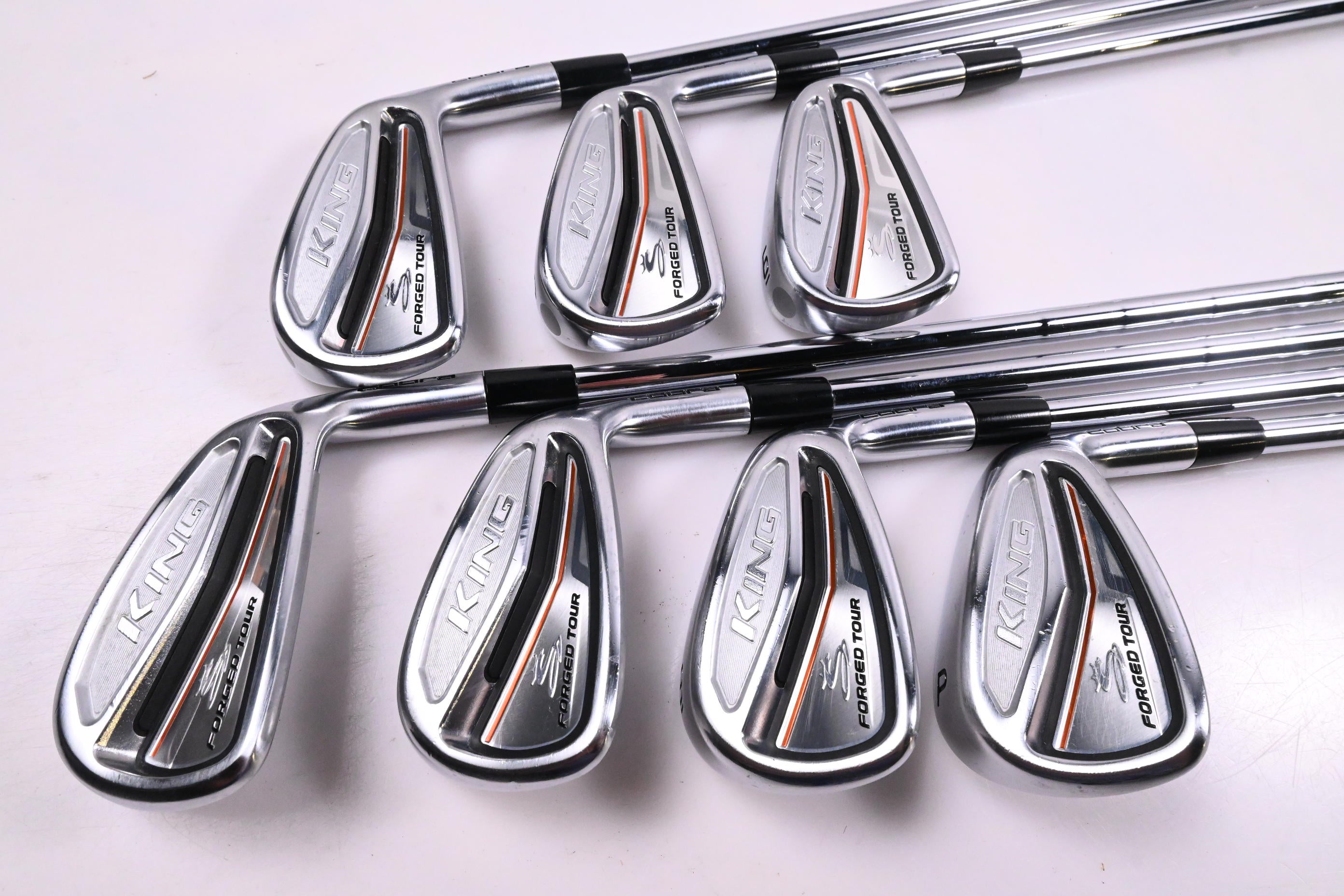 Cobra King Forged Tour Irons / 4-PW / Stiff Flex KBS Tour FLT 120 Shafts