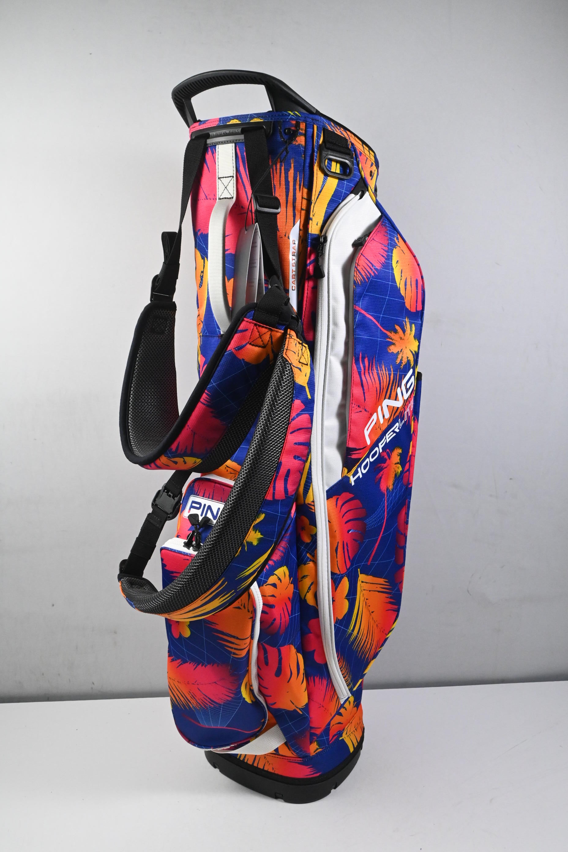 Ping Hoofer Lite Stand Bag / 4-Way divider / Blue, Orange & Pink