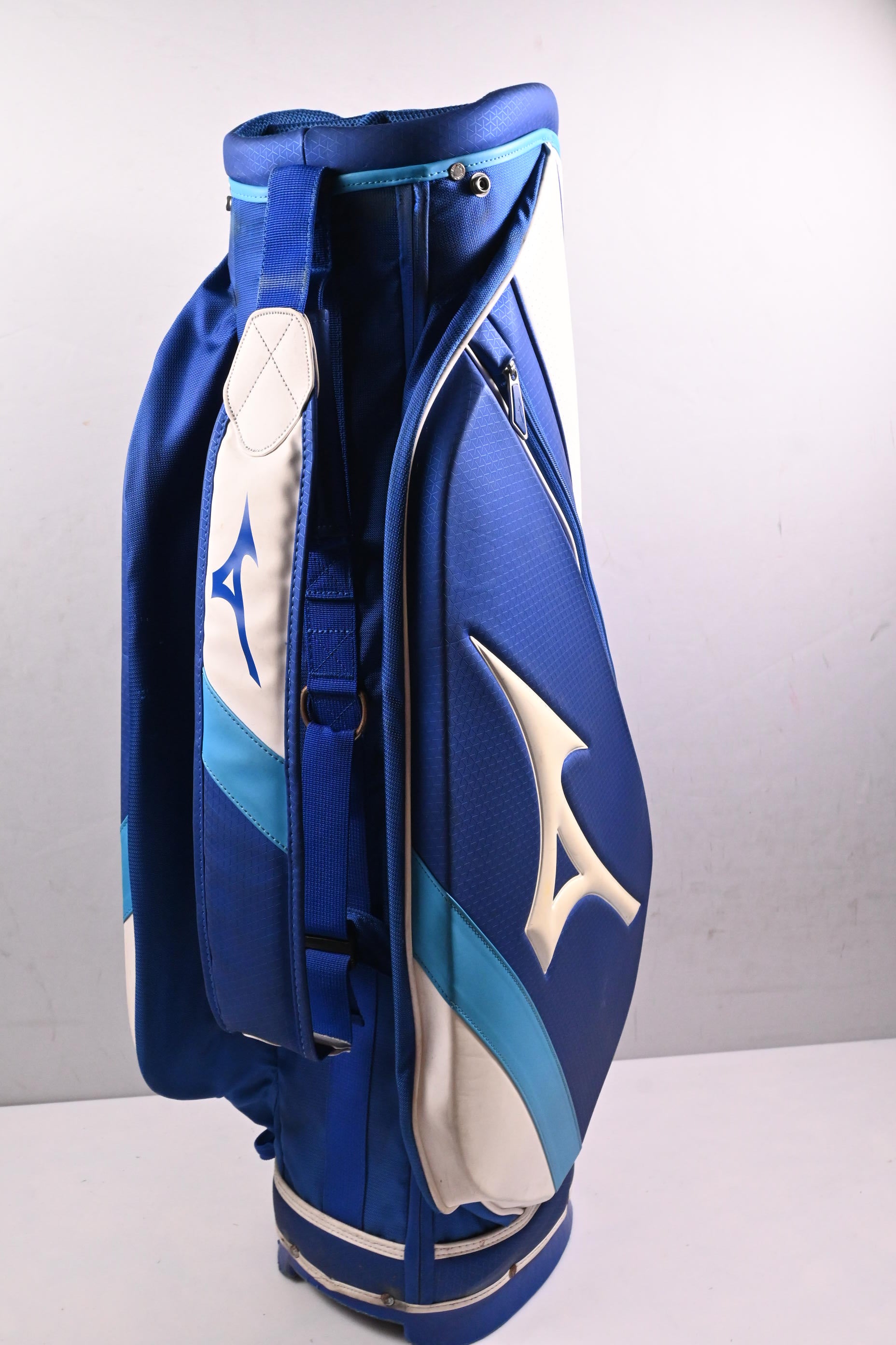 Mizuno Staff Cart Bag / 5-Way Divider / White, Blue