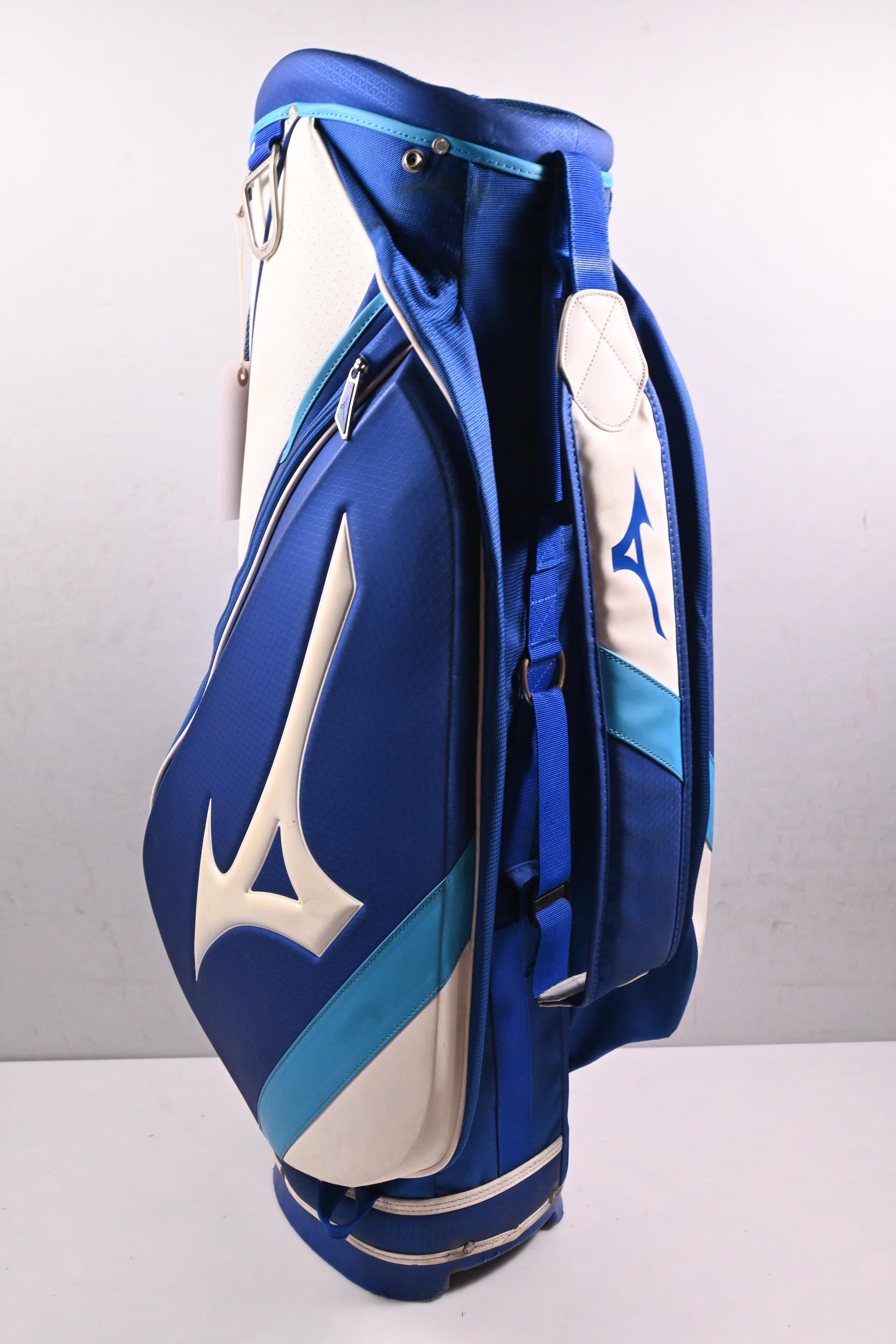 Mizuno Staff Cart Bag / 5-Way Divider / White, Blue