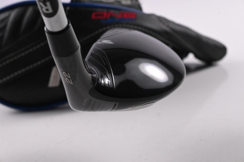 Cobra King F8 #4 Hybrid / 22 Degree / Regular Flex Aldila Rogue Pro 75 Shaft