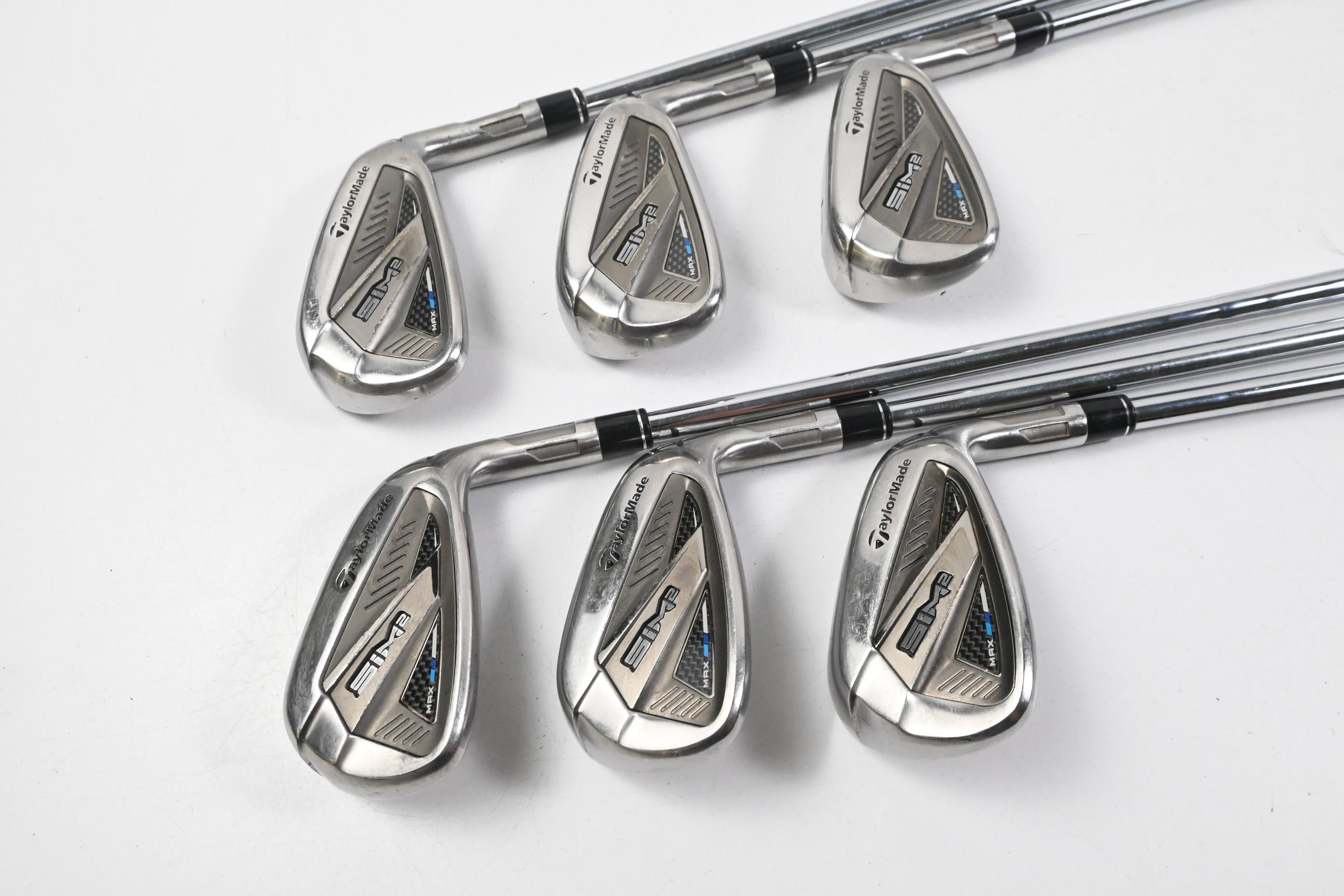 Taylormade SIM2 Max Irons / 5-PW / Stiff Flex KBS MAX MT 85 Shafts