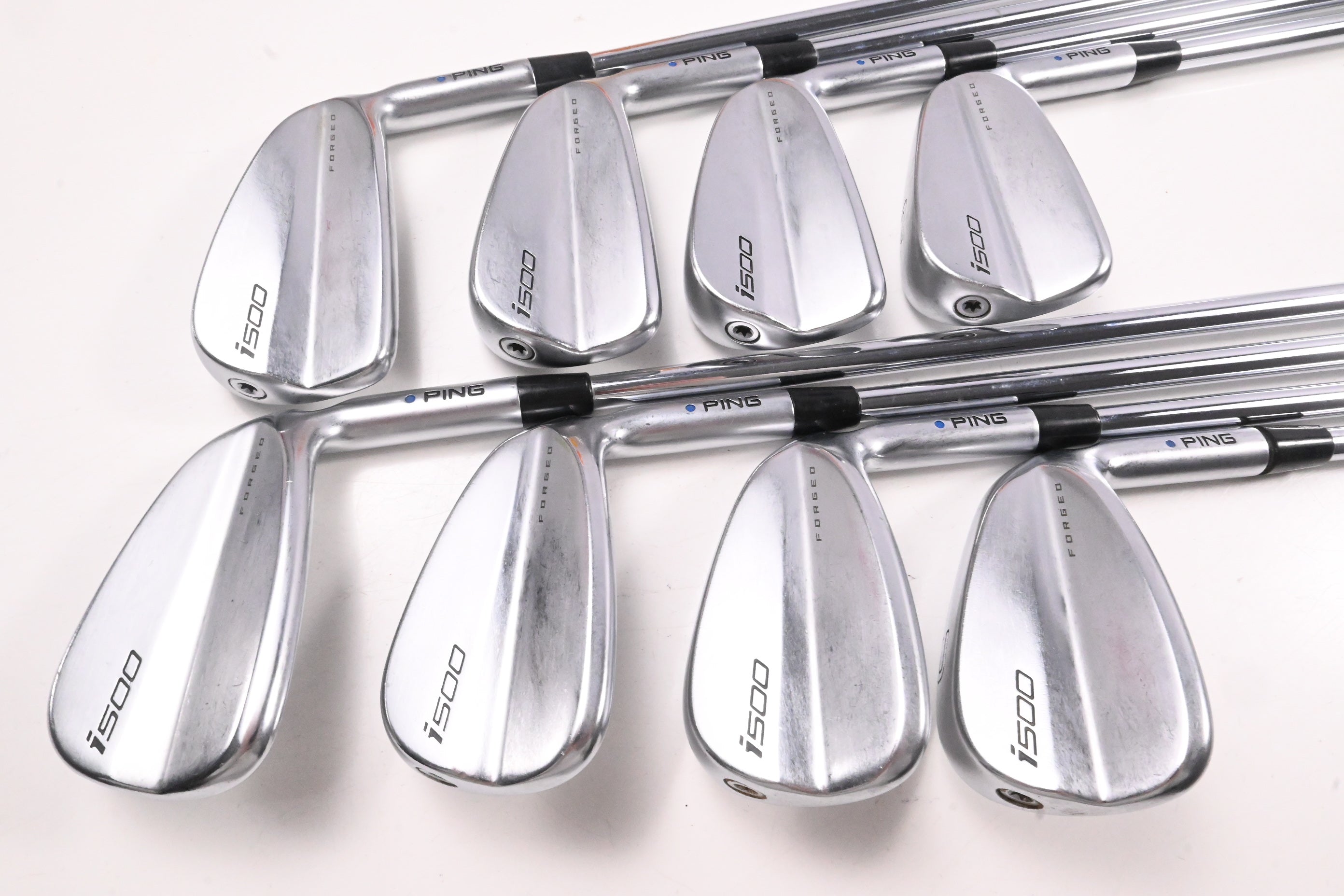Ping i500 Irons / 4-PW+UW / Blue Dot / Regular Plus Flex Project X LZ 115 Shafts