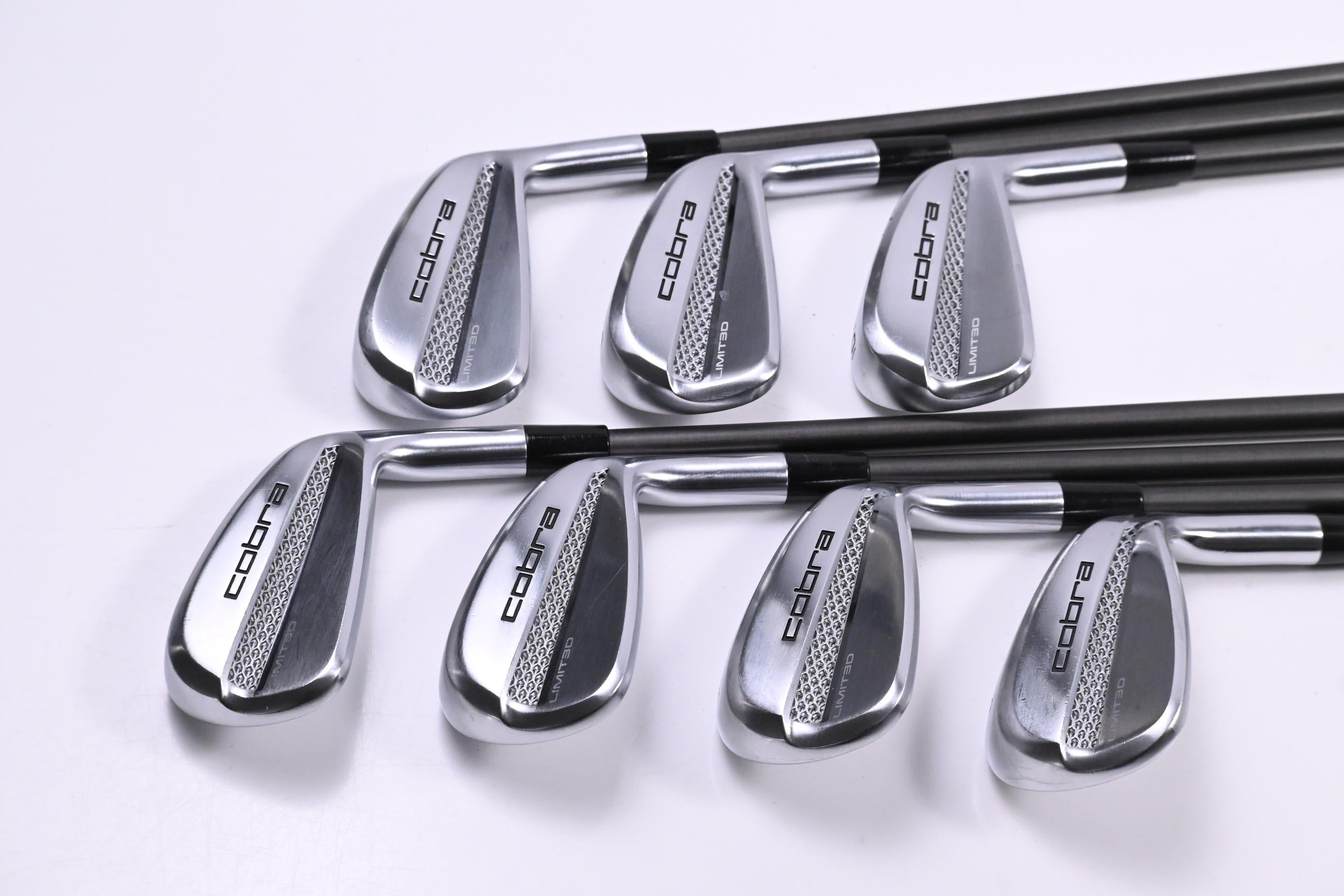 Cobra Limt3d Irons / 4-PW / Stiff Flex Steelfiber i95 cw Private Reserve Shafts