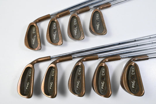 Ping Eye 2 BeCu Irons / 3-PW+SW / Black Dot / Stiff Flex Ping Karsten Shafts