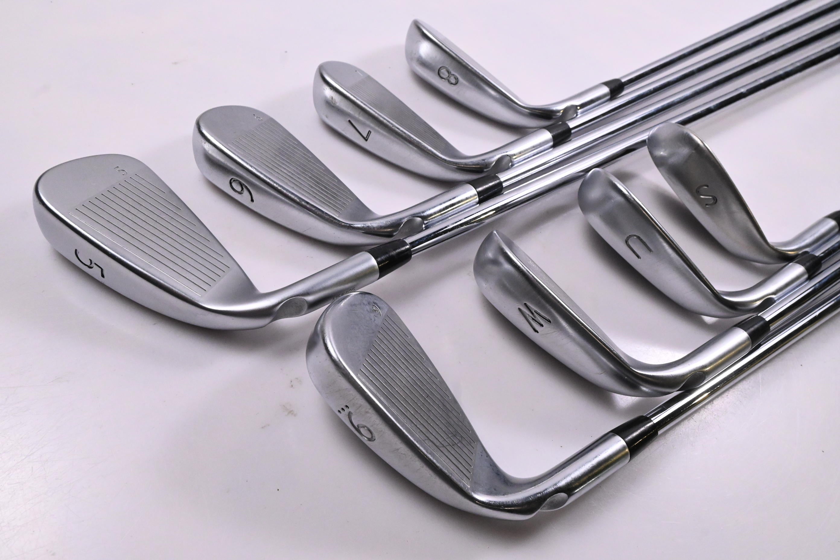 Ping G400 Irons / 5-PW+GW+SW / Green Dot / Regular Flex Ping AWT 2.0 Shafts