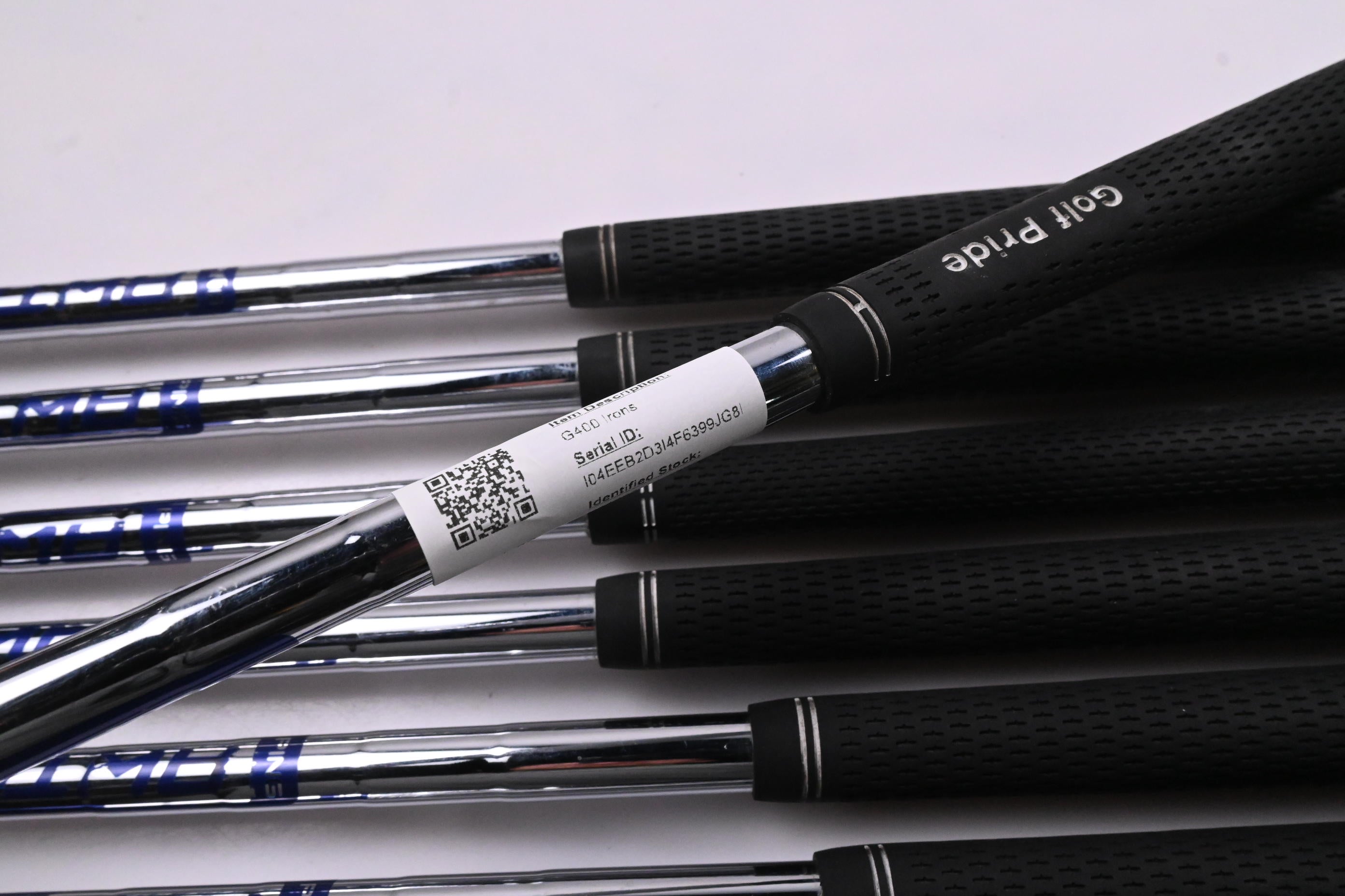 Ping G400 Irons / 5-PW+GW+SW / Green Dot / Regular Flex Ping AWT 2.0 Shafts