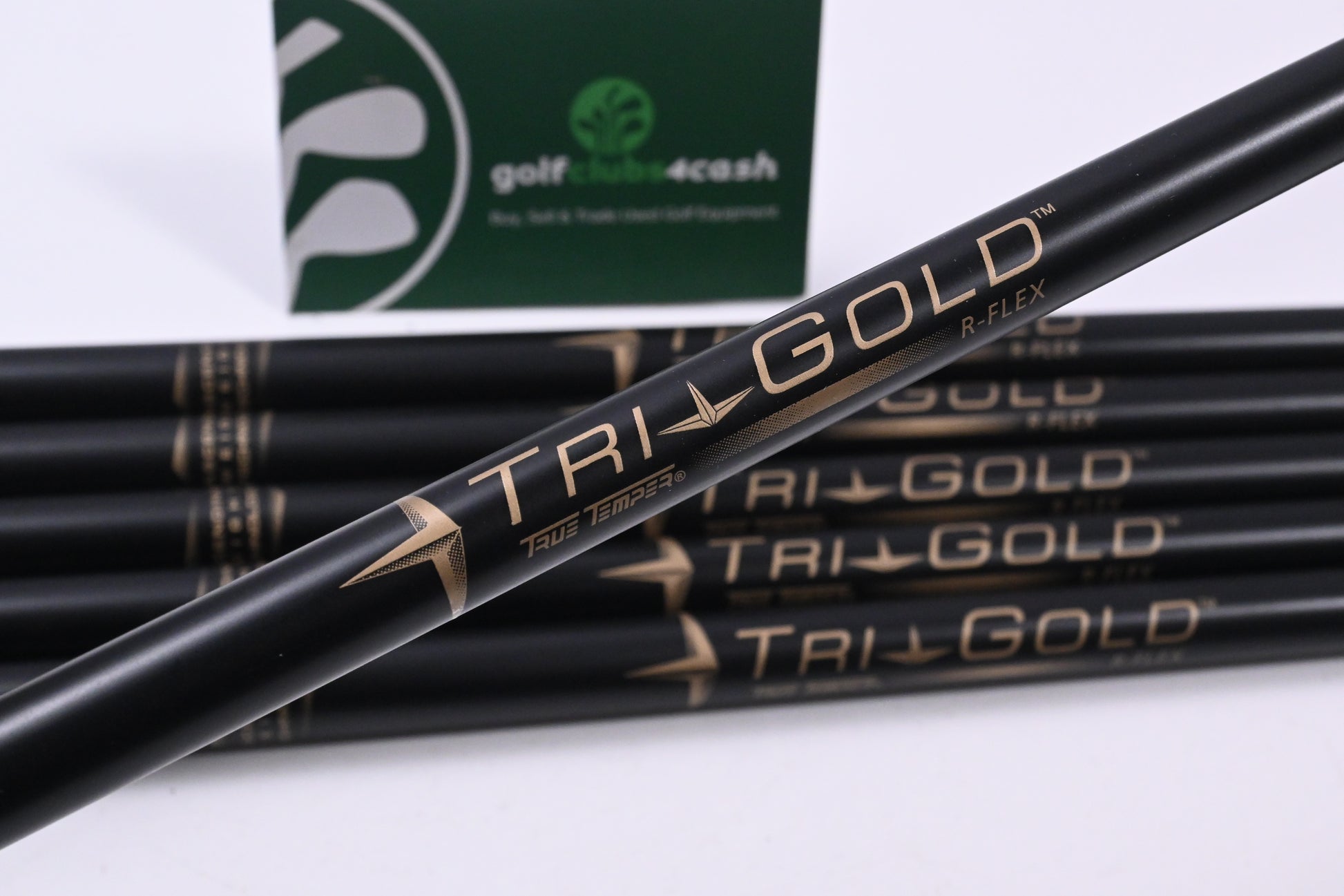 True Temper Tri Gold Iron Shafts / Regular Flex / Set of 6 / .370" Tip