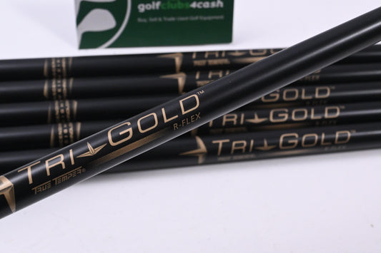 True Temper Tri Gold Iron Shafts / Regular Flex / Set of 6 / .370" Tip