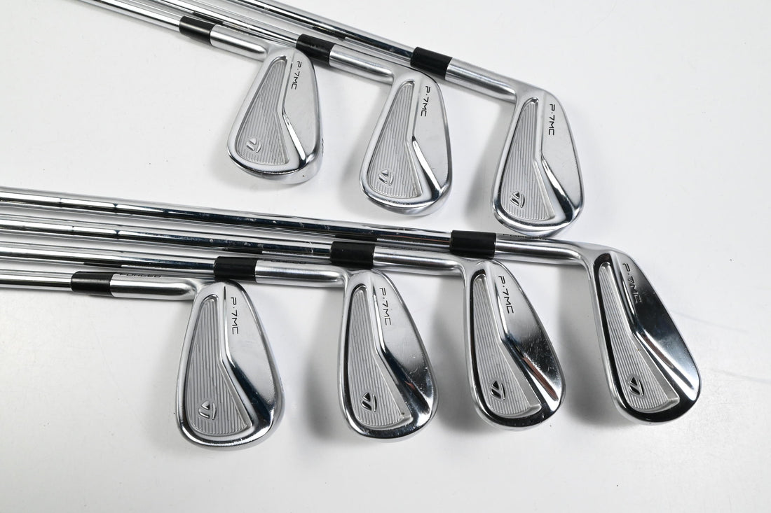 Left Hand Taylormade P7MC 2020 Irons / 4-PW / Stiff Flex KBS Tour Shaft