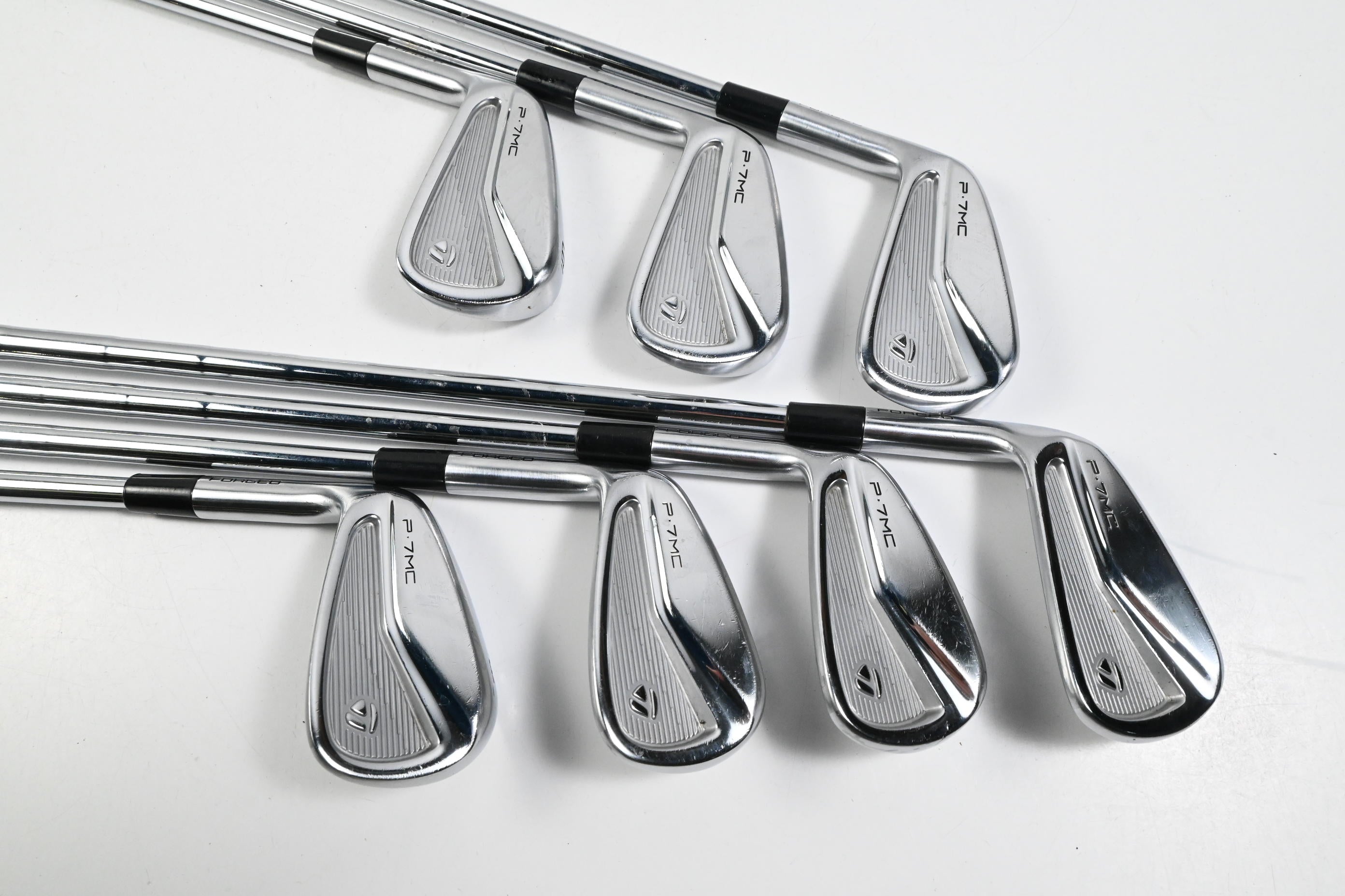 Left Hand Taylormade P7MC 2020 Irons / 4-PW / Stiff Flex KBS Tour Shaft