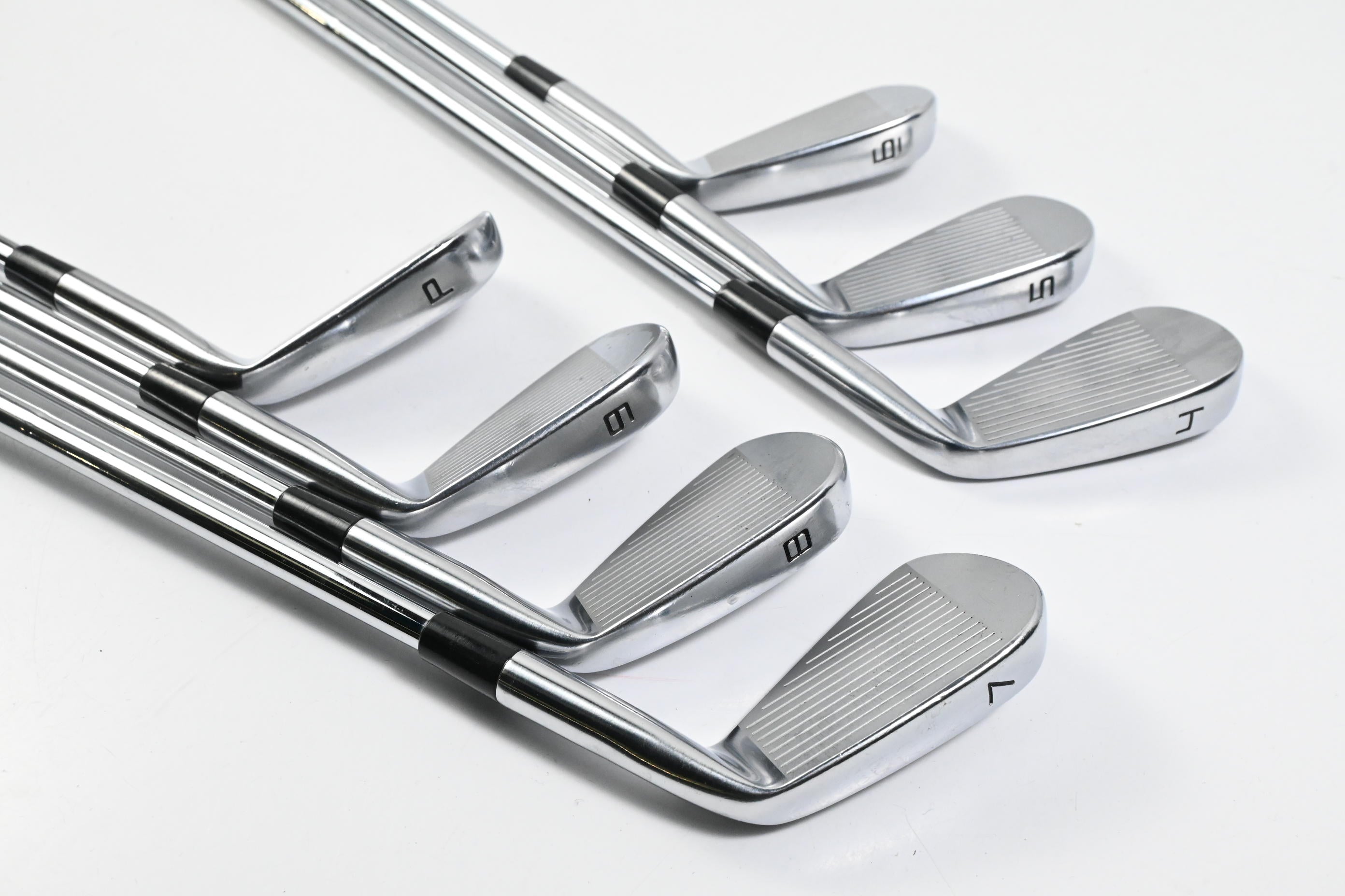 Left Hand Taylormade P7MC 2020 Irons / 4-PW / Stiff Flex KBS Tour Shaft