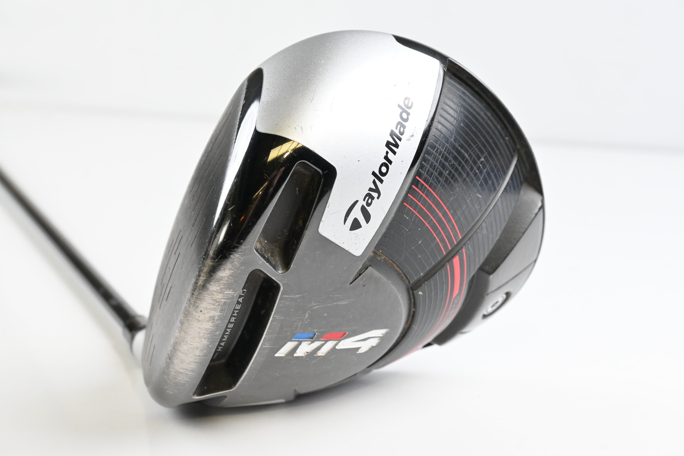 Left Hand Taylormade M4 Driver / 10.5 Degree / Regular Flex Atmos Red 5 Shaft