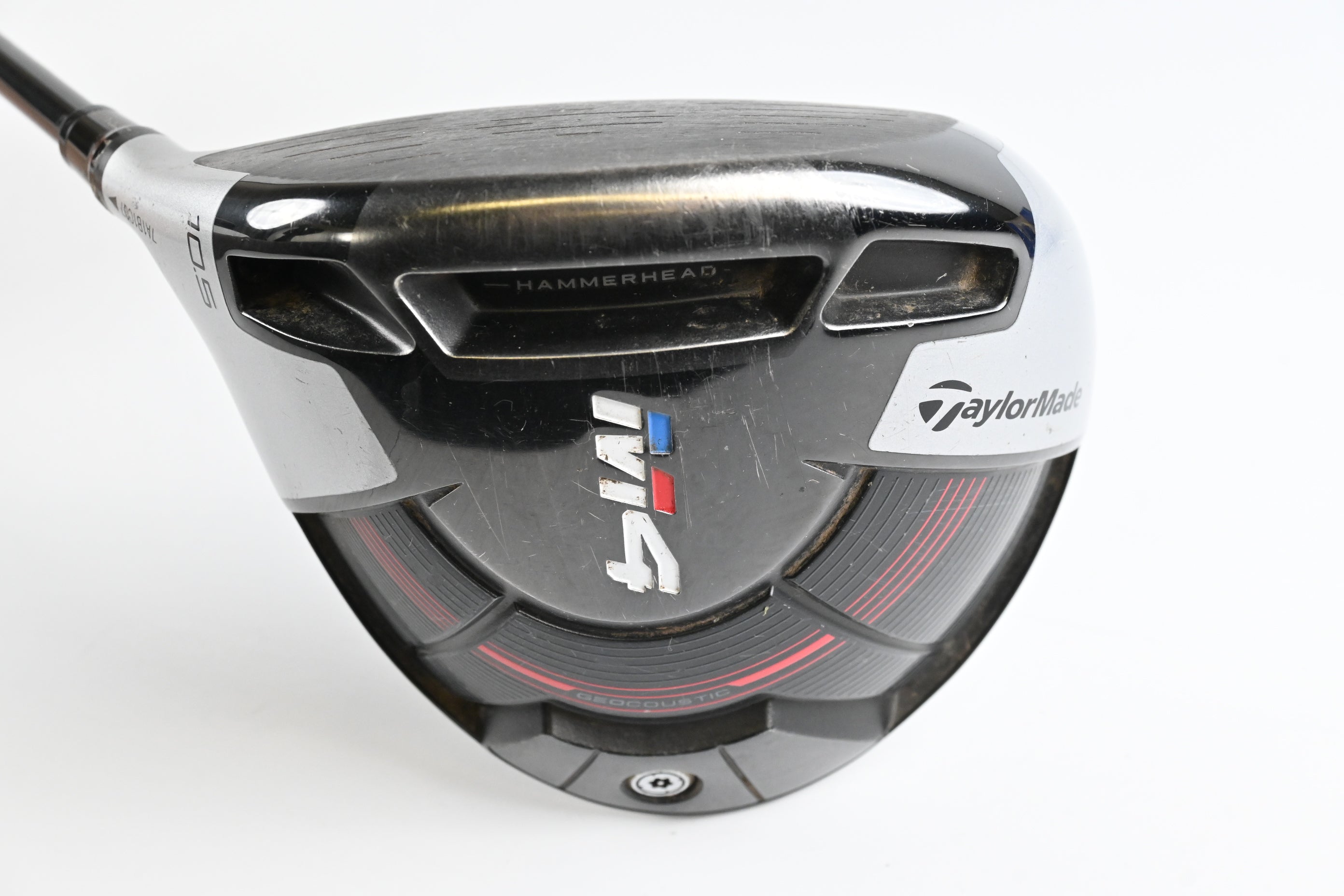 Left Hand Taylormade M4 Driver / 10.5 Degree / Regular Flex Atmos Red 5 Shaft