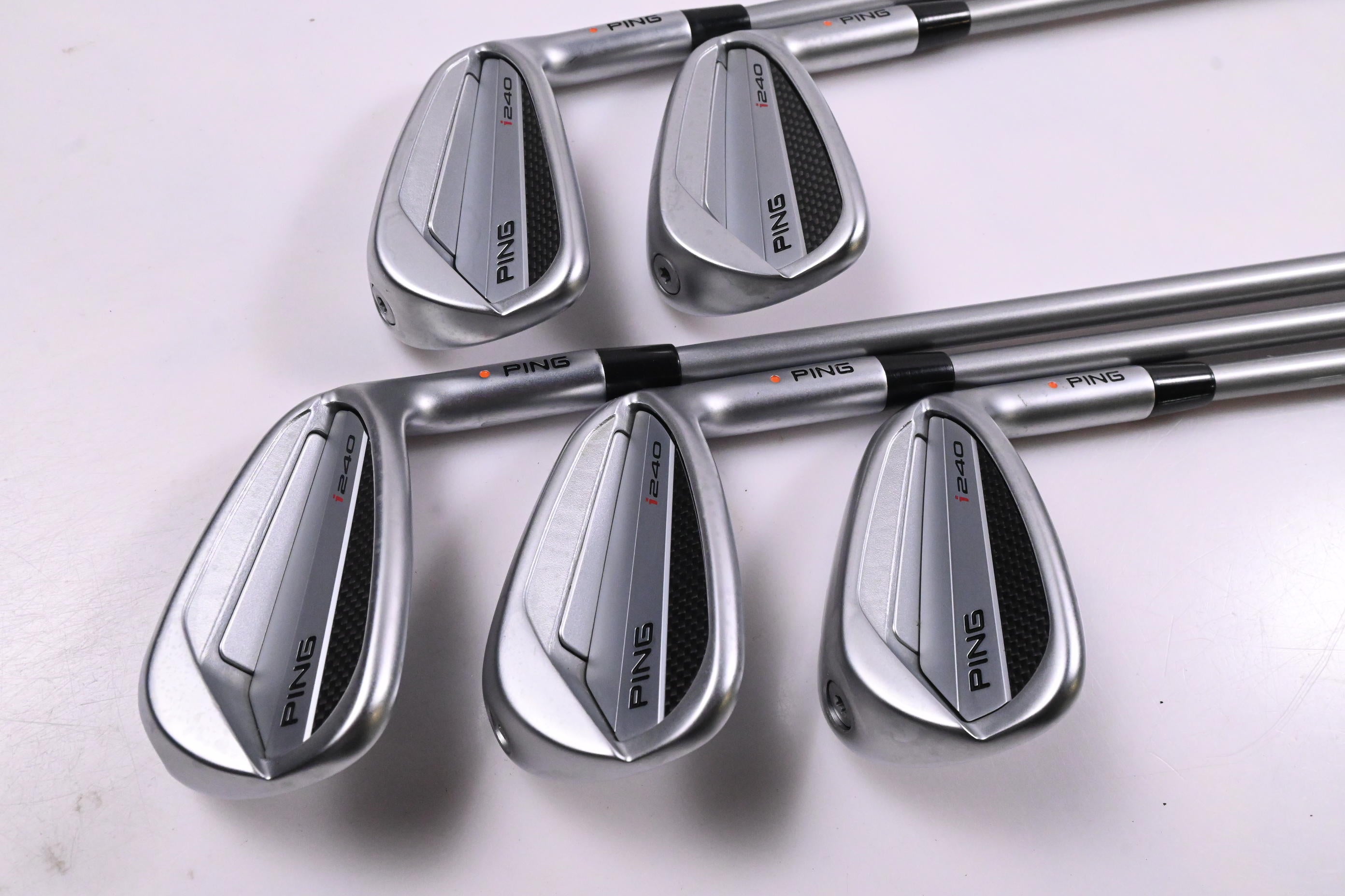 Ping I240 Irons / 7-PW+GW / Orange Dot / Senior Flex Ping Alta Quick 45 Shafts