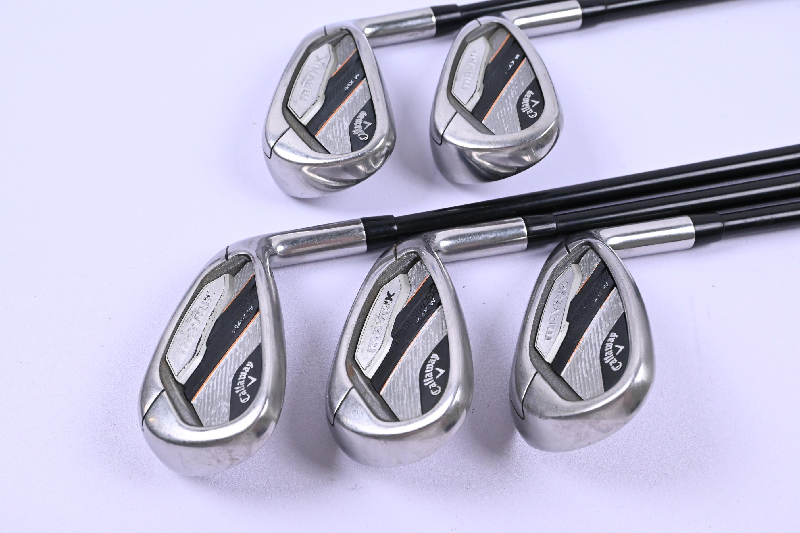 Ladies Callaway Mavrik Max Irons / 7-PW+SW / Ladies Flex UST Helium 50