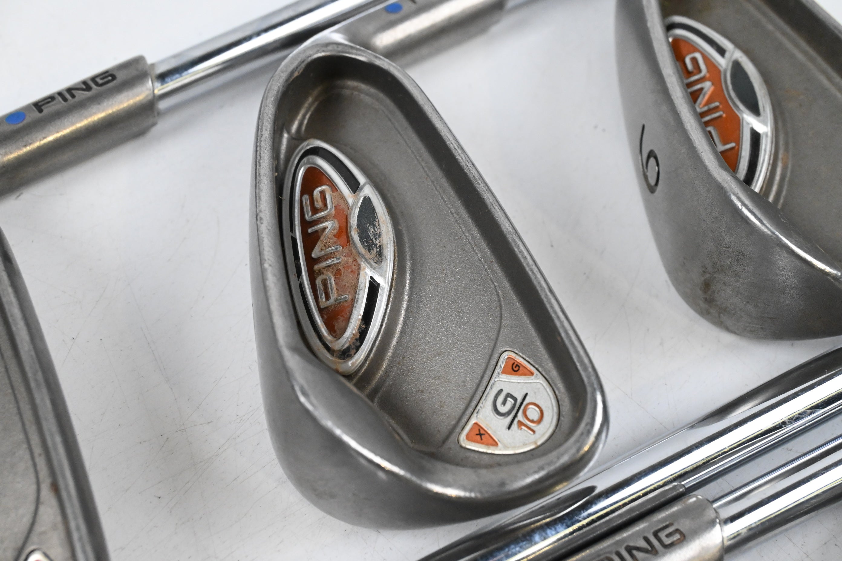 Ping G10 Irons / 4-9i / Blue Dot / Regular Flex Ping AWT Steel Shafts