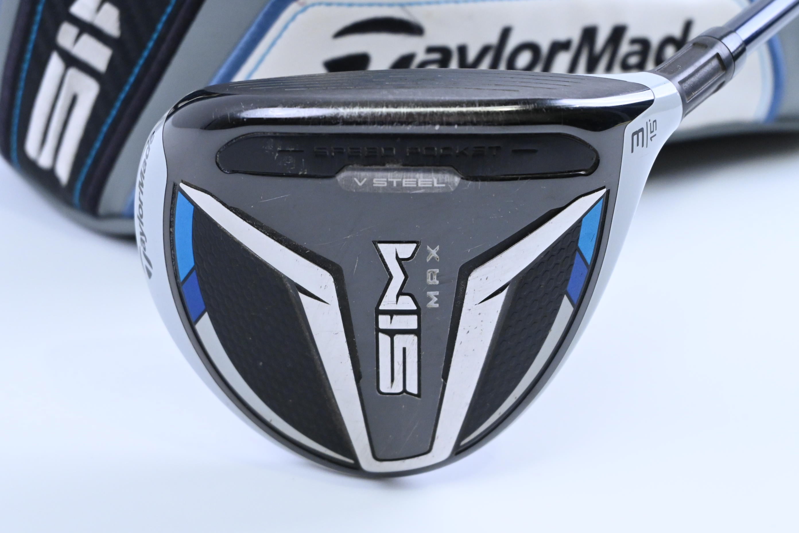 Taylormade SIM Max #3 Wood / 15 Degree / Stiff Flex Fujikura Ventus Blue 6 Shaft