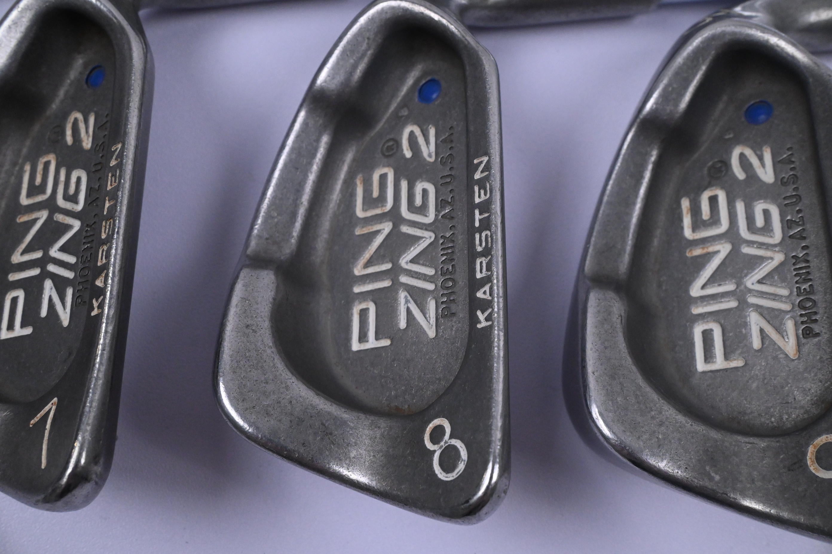Ping Zing 2 Irons / 3-9i / Blue Dot / Stiff Flex Karsten Ping JZ Red Shafts