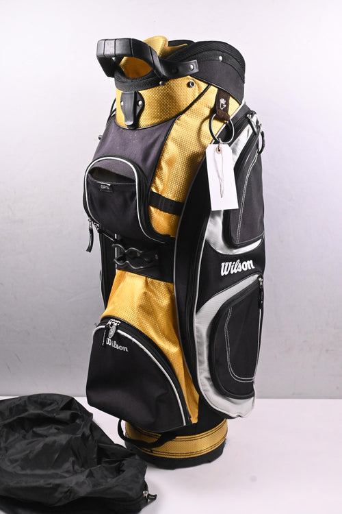 Wilson Cart Bag / 14-Way Divider / Black, Yellow