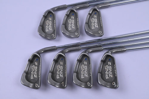 Ping Zing 2 Irons / 3-9i / Blue Dot / Stiff Flex Karsten Ping JZ Red Shafts