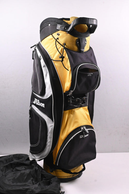 Wilson Cart Bag / 14-Way Divider / Black, Yellow