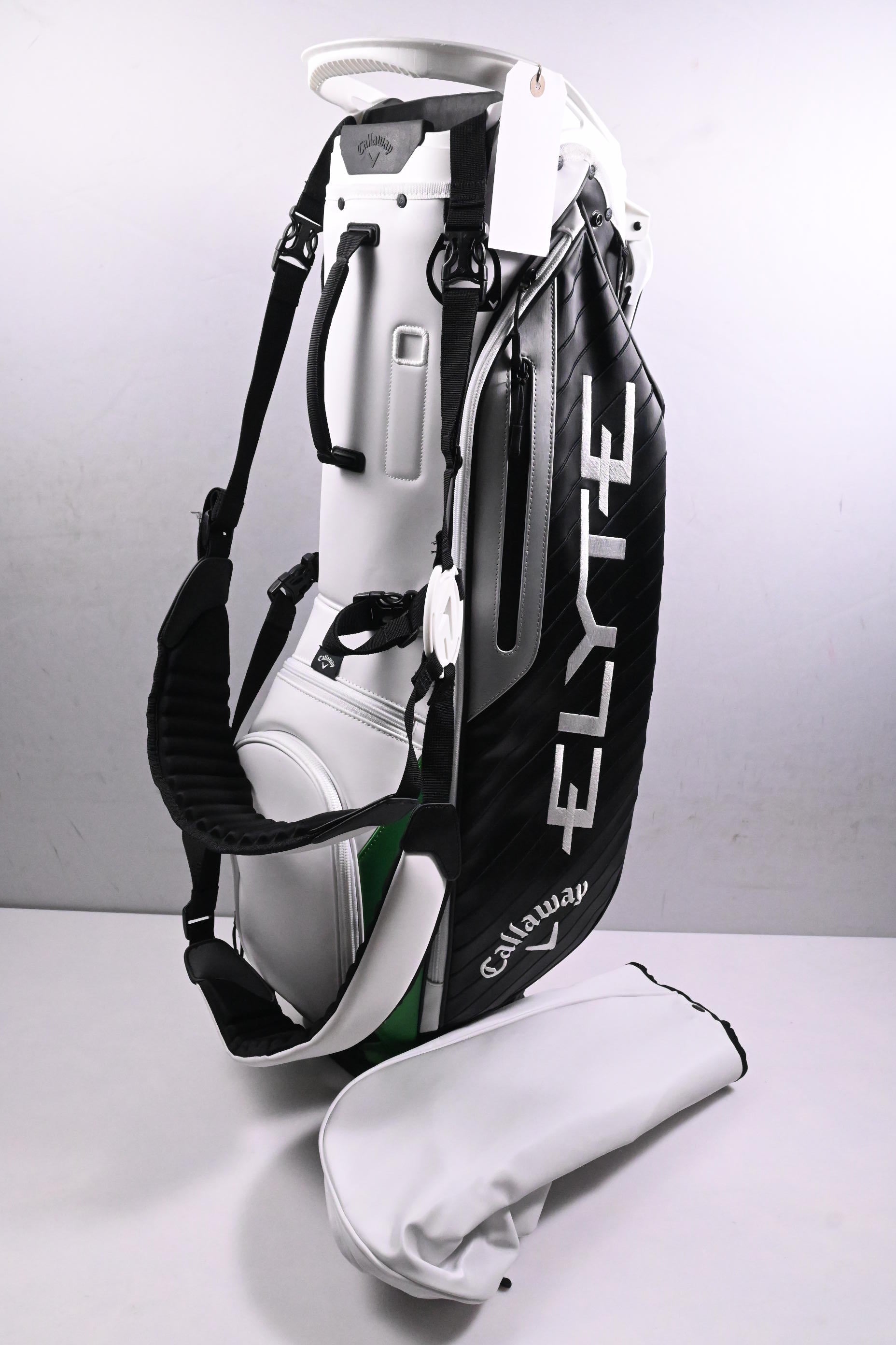 Callaway Elyte Tour Staff Stand Bag / 4-Way Divider / Black, White & Green