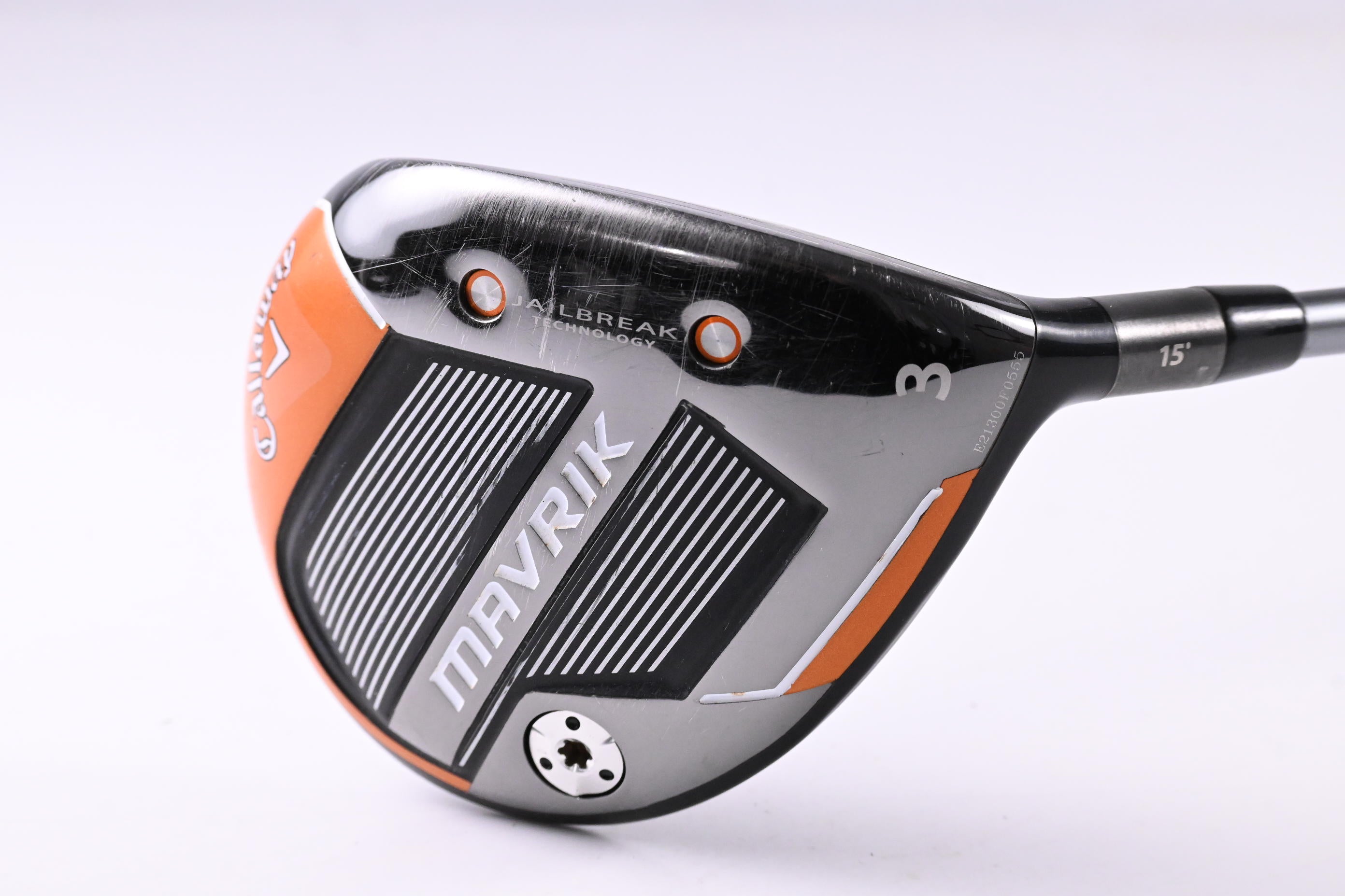 Callaway Mavrik #3 Wood / 15 Degree / Stiff Flex HZRDUS T800 Orange 65 Shaft
