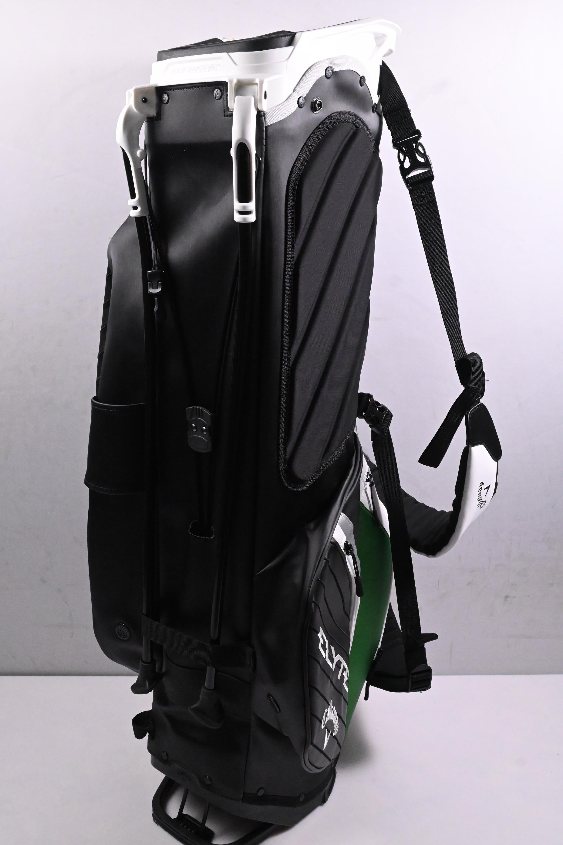 Callaway Elyte Tour Staff Stand Bag / 4-Way Divider / Black, White & Green