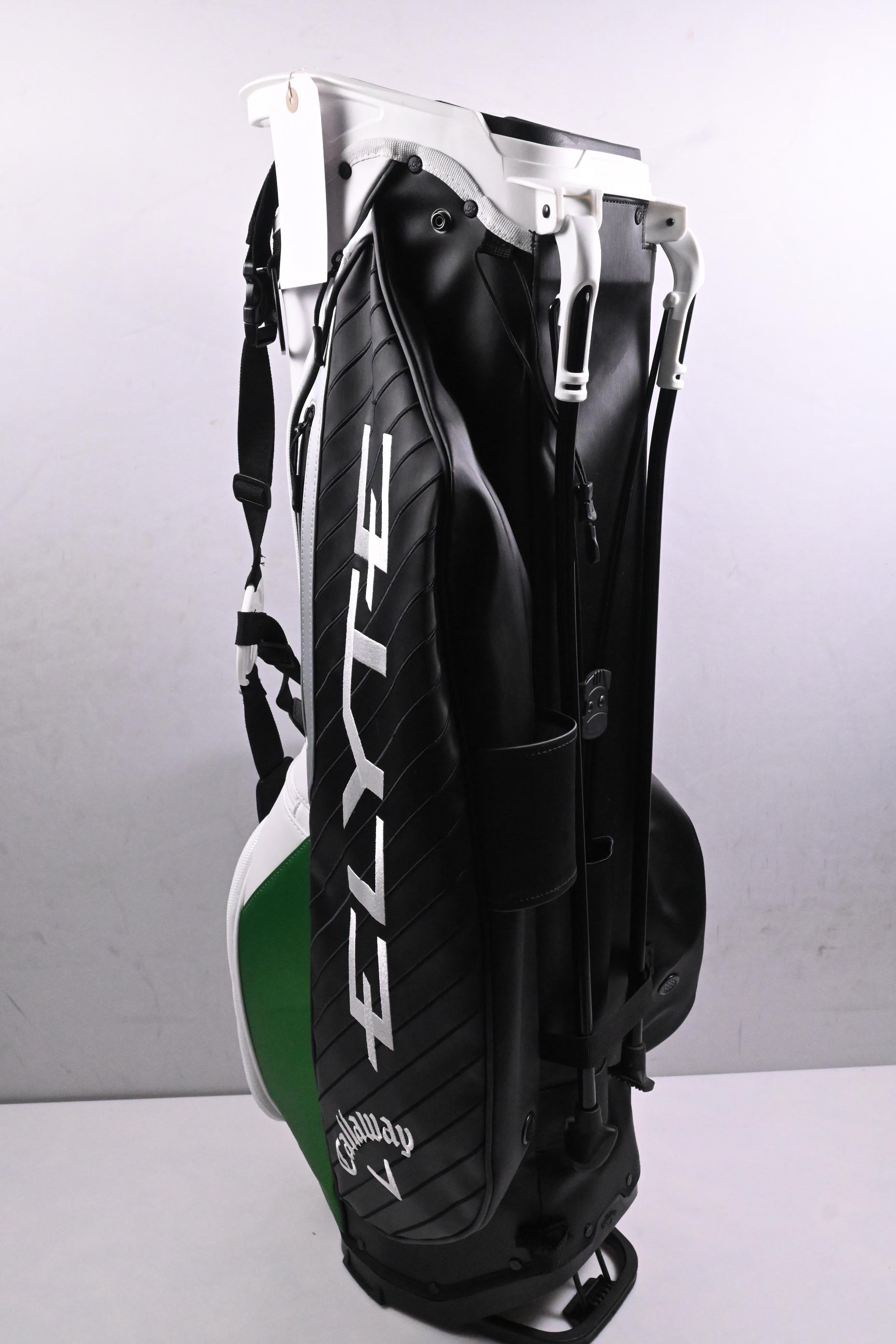 Callaway Elyte Tour Staff Stand Bag / 4-Way Divider / Black, White & Green
