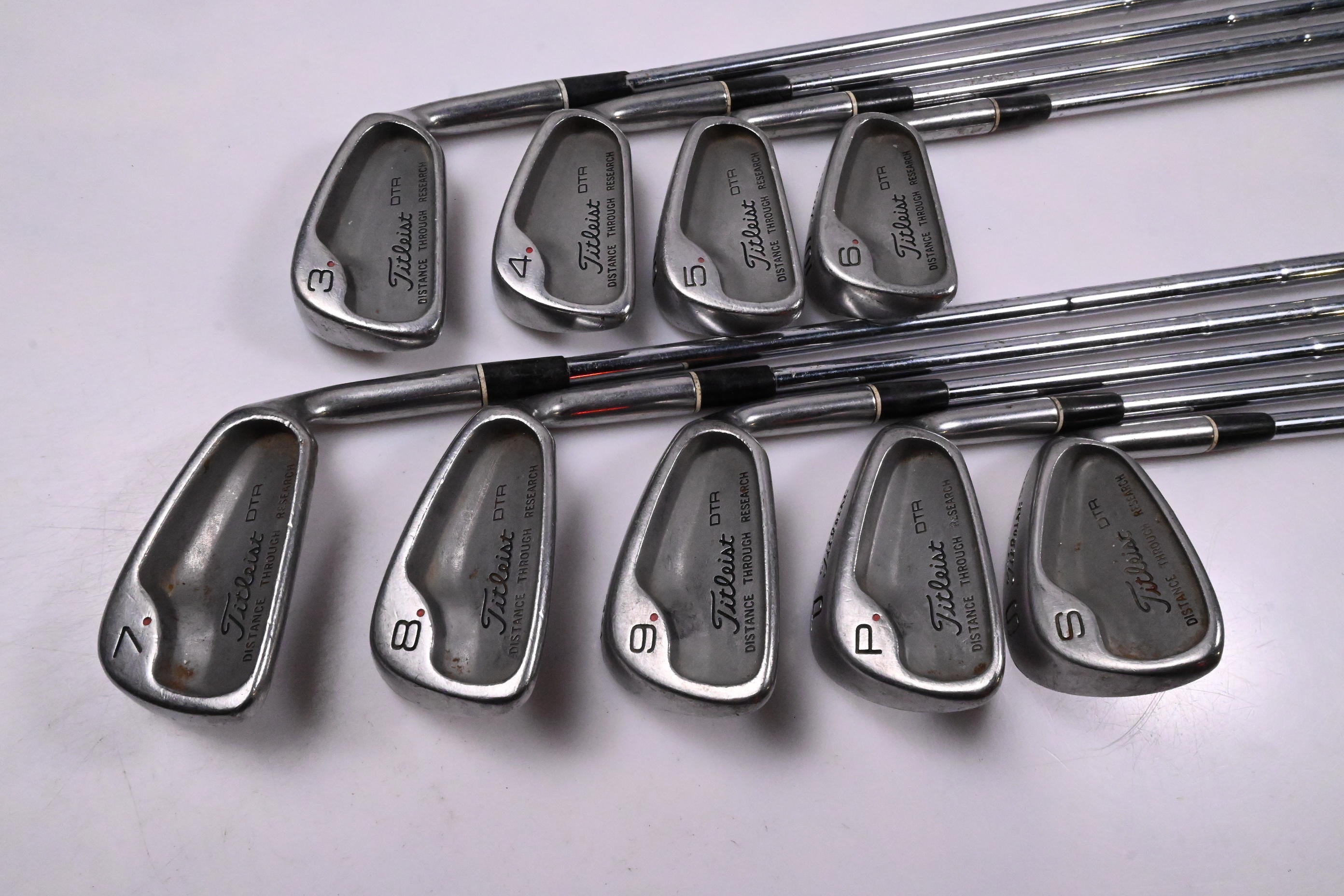 Titleist DTR Irons / 3-PW+SW / Stiff Flex Dynamic Gold Shafts