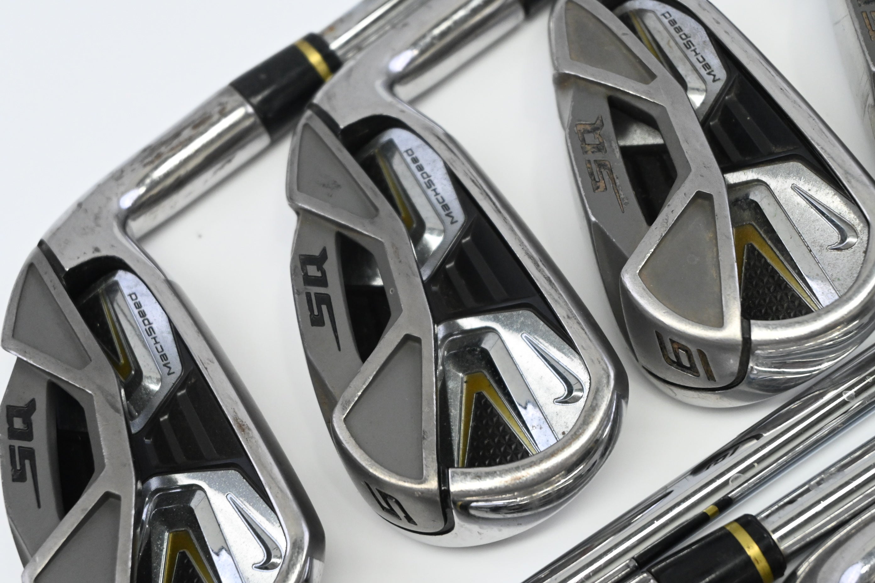Nike SQ Machspeed Irons / 4-PW+SW+LW / Stiff Flex Dynalite 90 Shafts