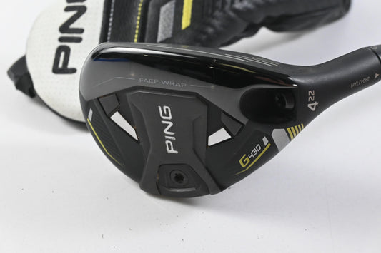 Ping G430 #4 Hybrid / 22 Degree / Stiff Flex Ping Alta CB Black 70 Shaft