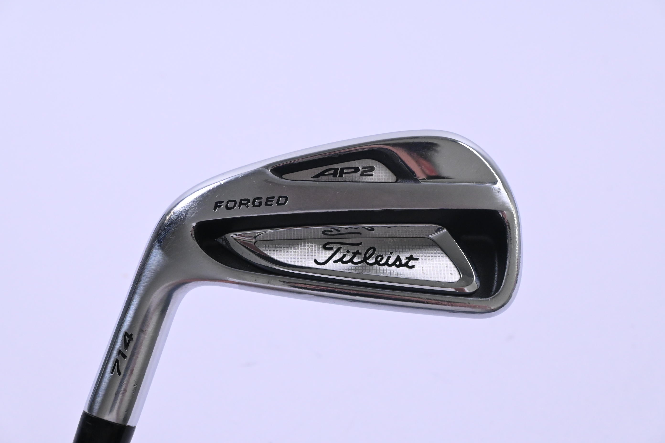 Left Hand Titleist 714 AP2 #4 Iron / 24 Degree / Regular Flex Project X Rifle Shaft