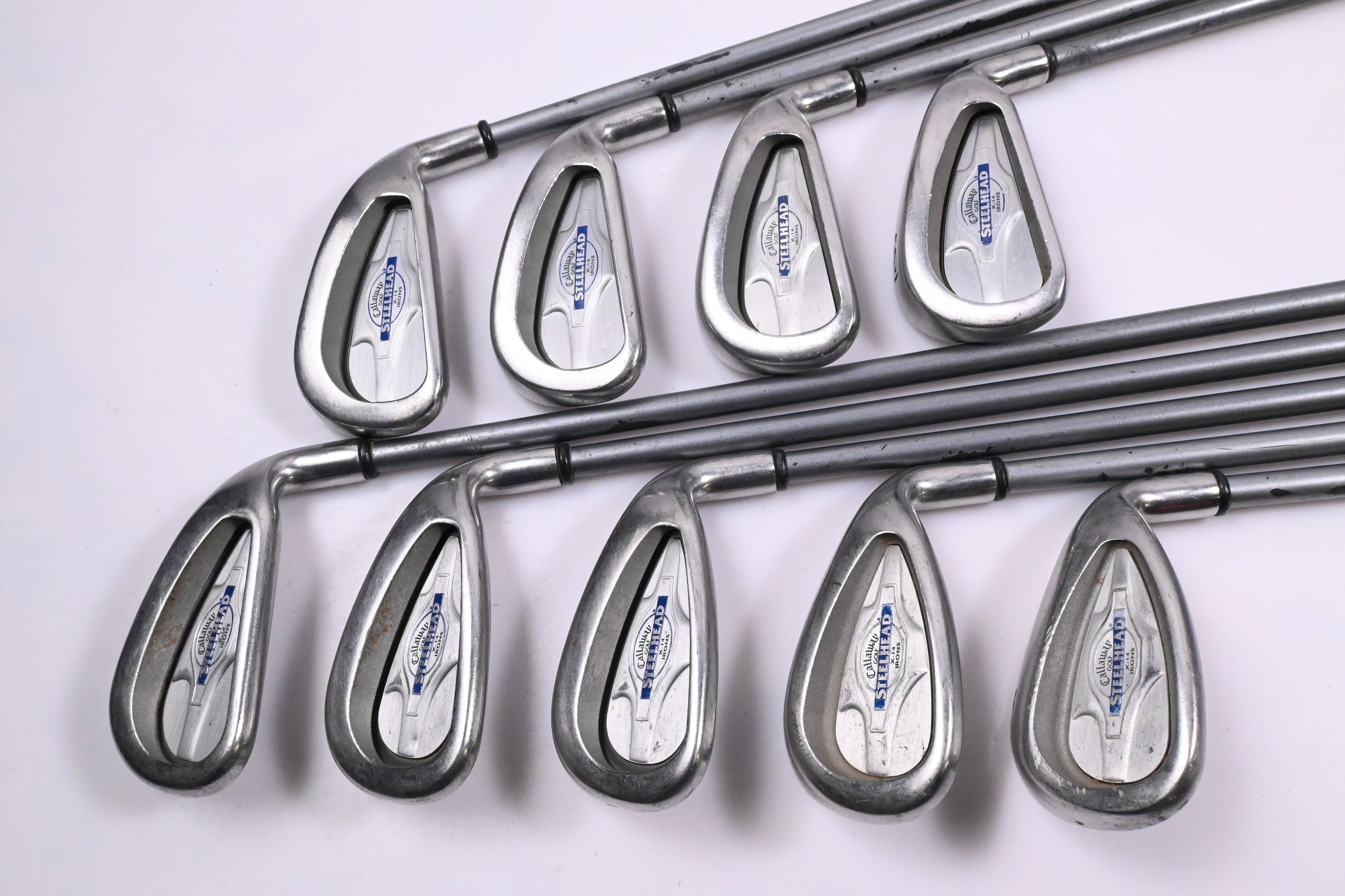 Callaway X-14 Irons / 3-PW+SW / Regular Flex Callaway X-14 Steelhead Shafts