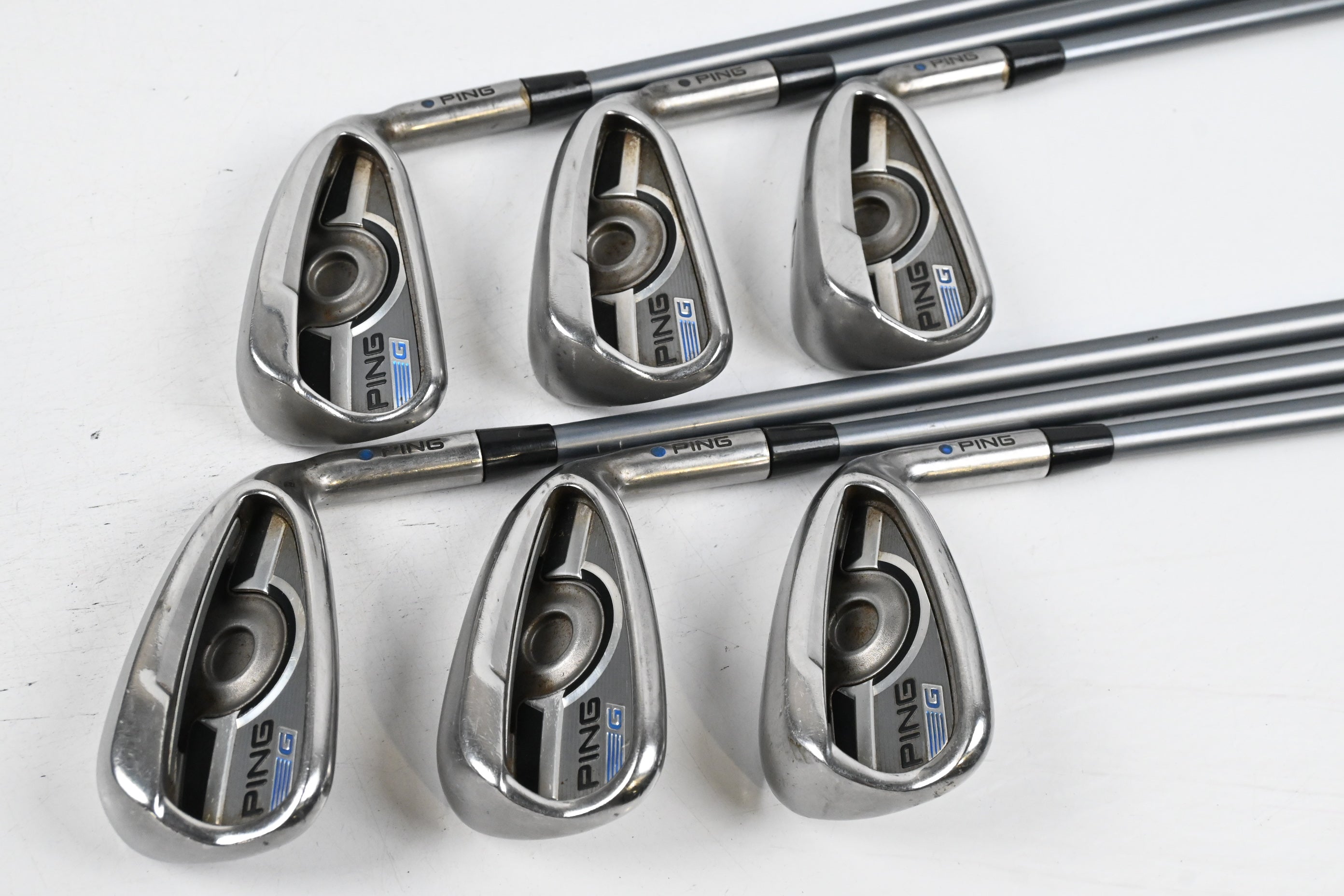 Ping G Series Irons / 5-PW / Blue Dot / Regular Flex Ping TFC 419 Shaft