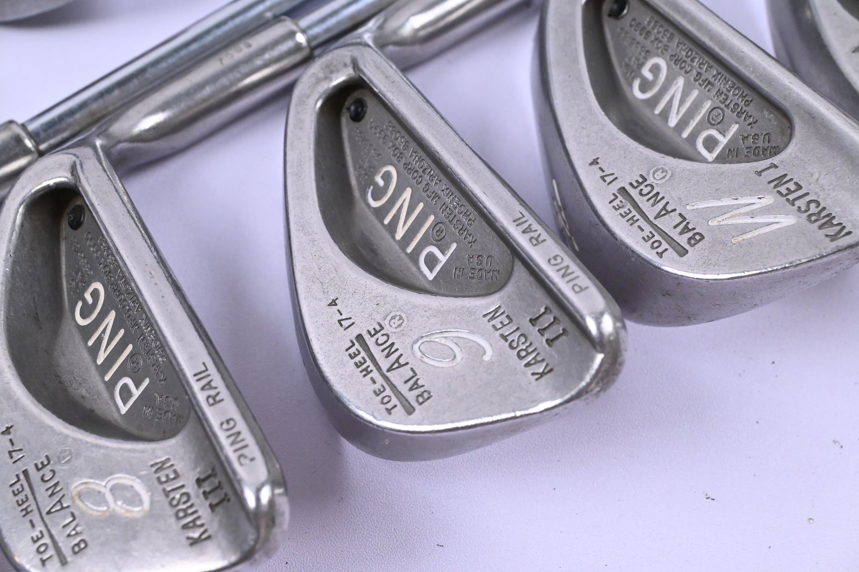 Ping Karsten III Irons / 3-PW+SW / Black Dot / Regular Flex Ping JZ Shafts