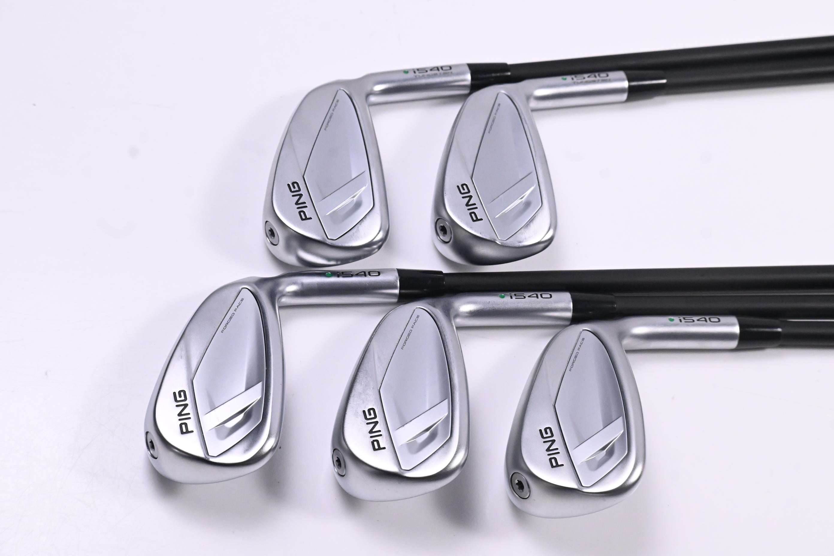 Ping i540 Irons / 6-PW / Green Dot / Regular Flex Ping ALTA CB Blue AWT Shafts