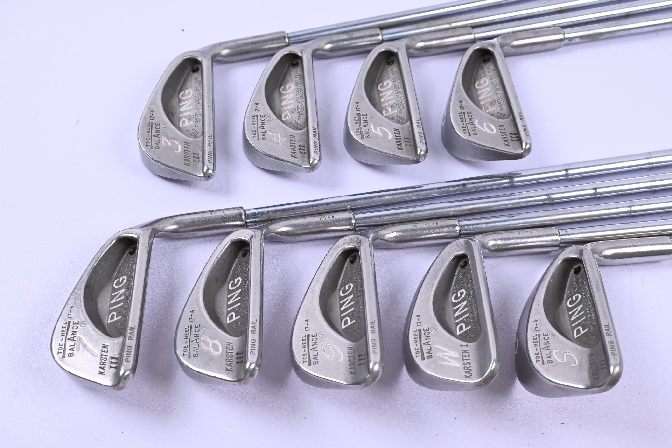 Ping Karsten III Irons / 3-PW+SW / Black Dot / Regular Flex Ping JZ Shafts