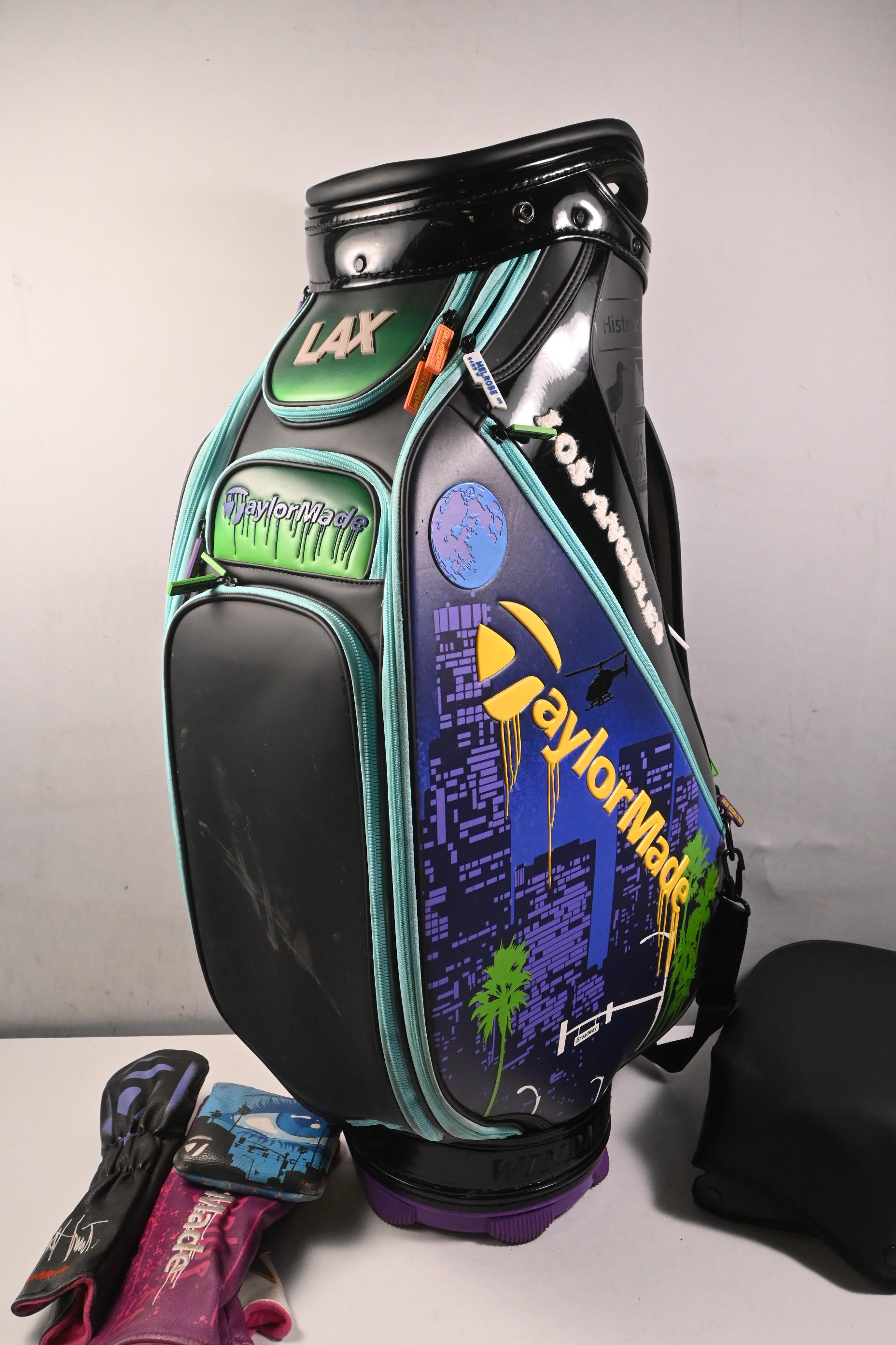 Taylormade 2023 US Women's Open Tour Bag / 6-Way Divider / Black, Blue & Green