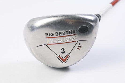 Callaway Big Bertha Fusion #3 Wood / 15 Degree / Regular Flex Aldila NVS 55