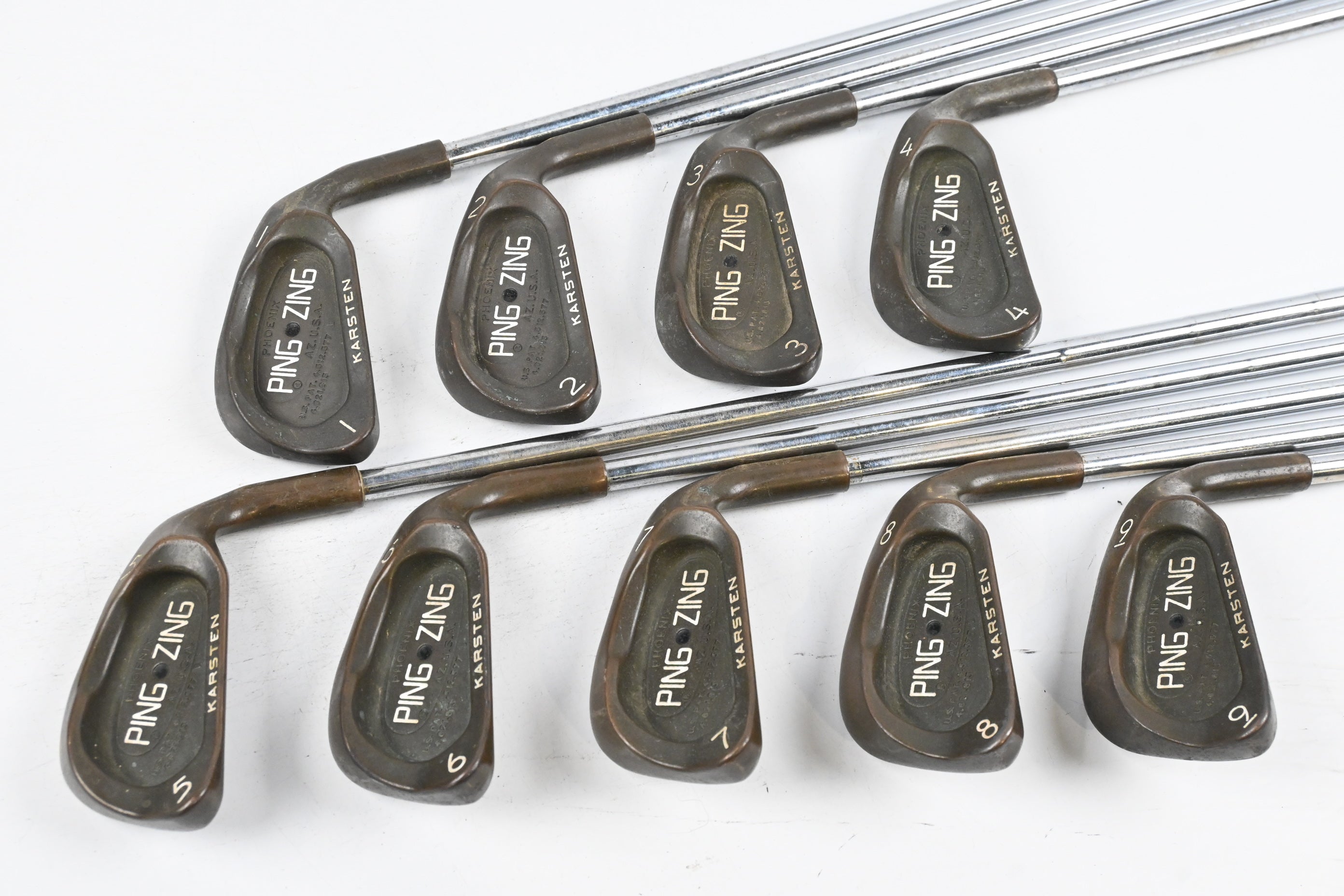 Ping Zing BeCu Irons / 1-9i / Black Dot / Stiff Flex Ping JZ Shafts