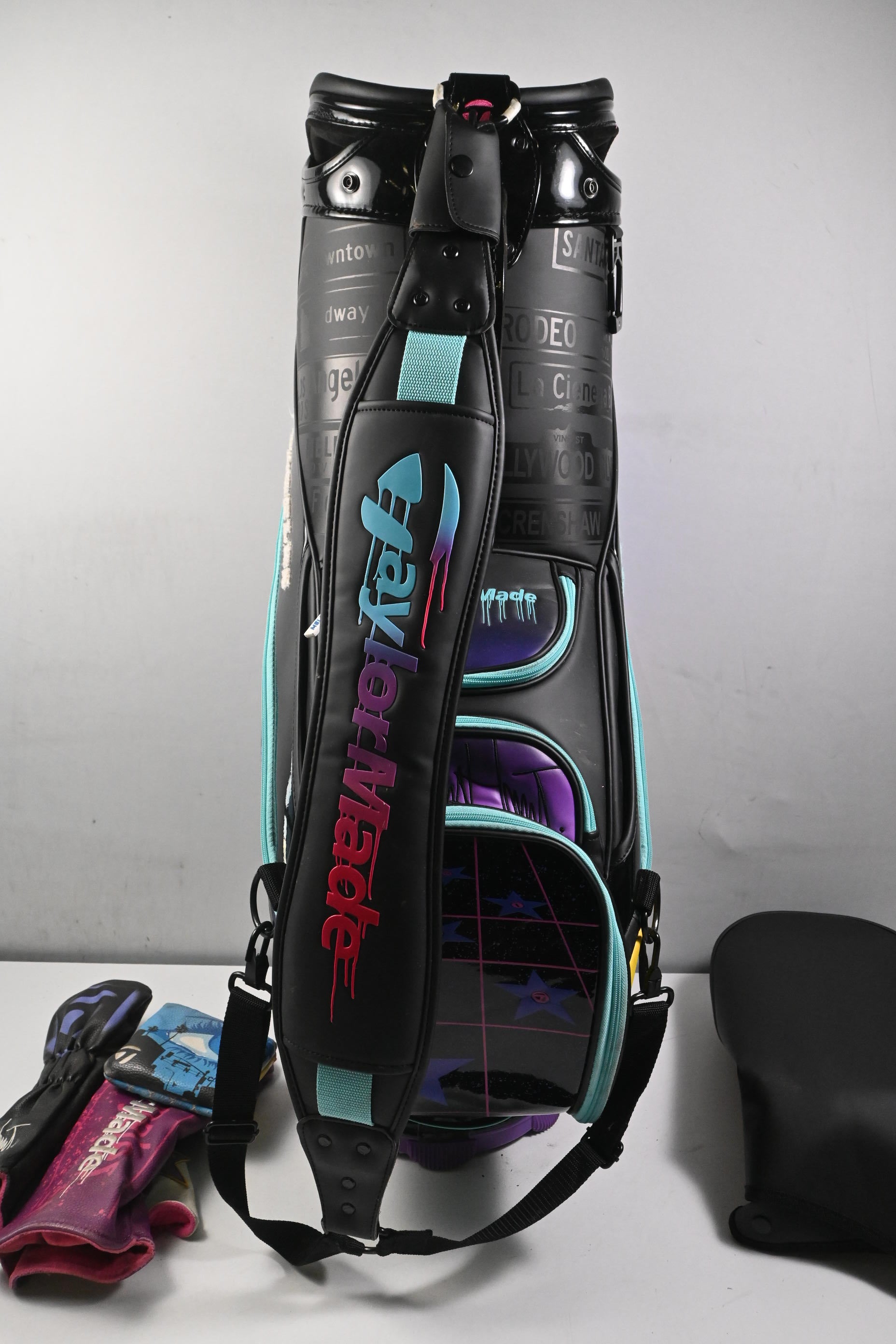 Taylormade 2023 US Women's Open Tour Bag / 6-Way Divider / Black, Blue & Green