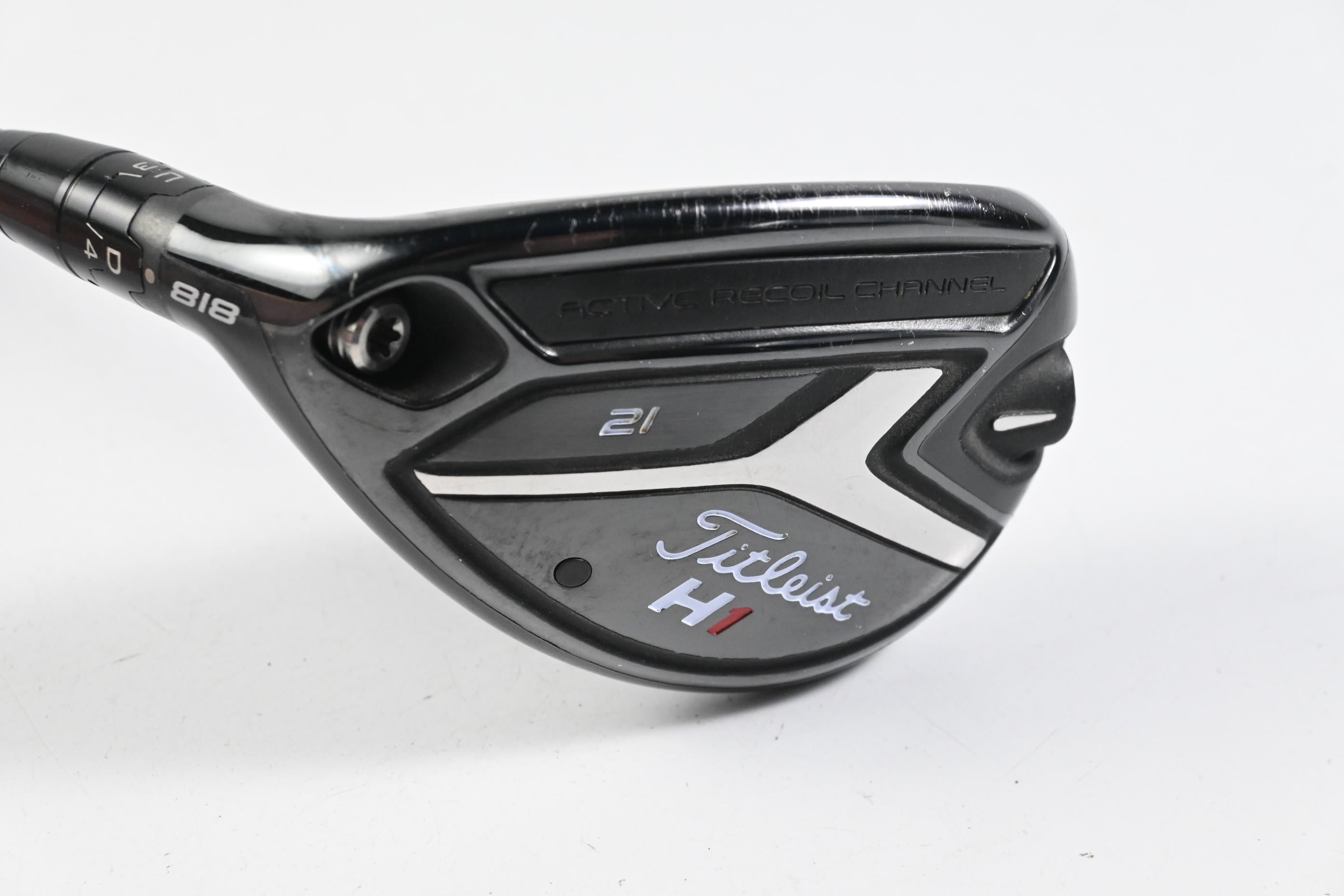 Left Hand Titleist 818 H1 #3 Hybrid / 21 Degree / Regular Flex EvenFlow Blue 85