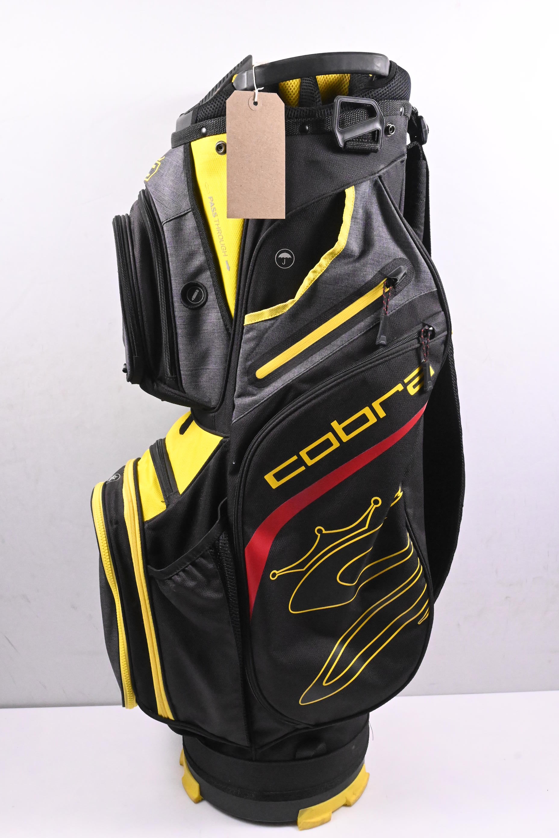 Cobra Cart Bag / 14-Way Divider / Black, Yellow