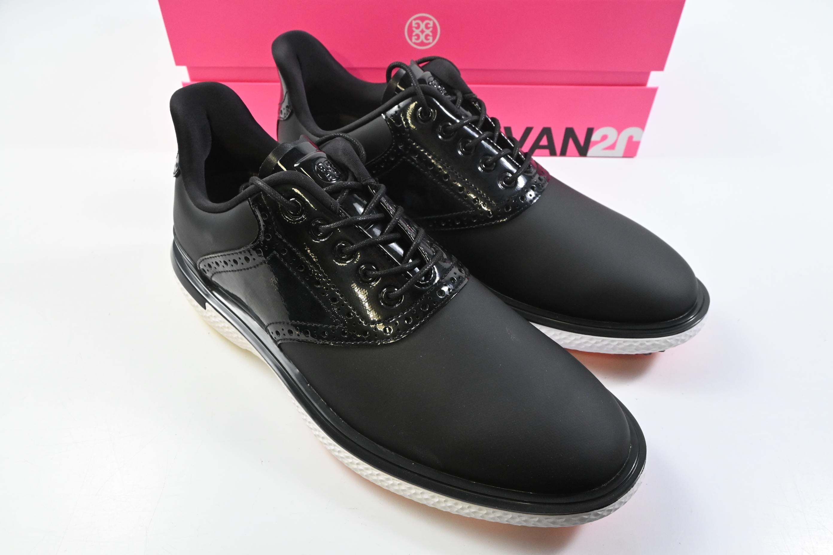 G/Fore Gallivan2R G/Lock Saddle Golf Shoes / Size UK 9.5 / Black