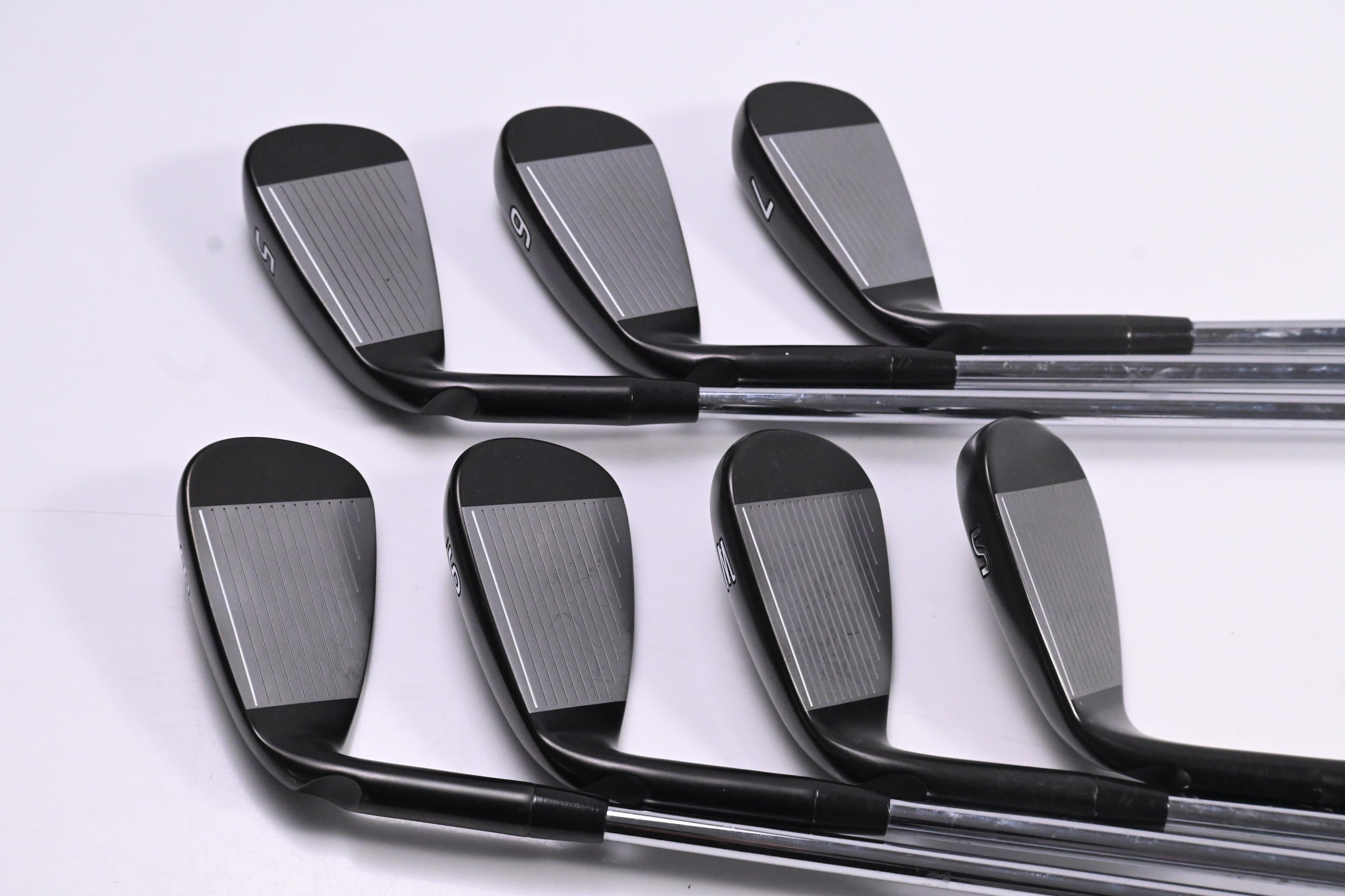 Ping G710 Irons / 5-PW+SW / Blue Dot / Stiff Flex Ping AWT 2.0 Shafts